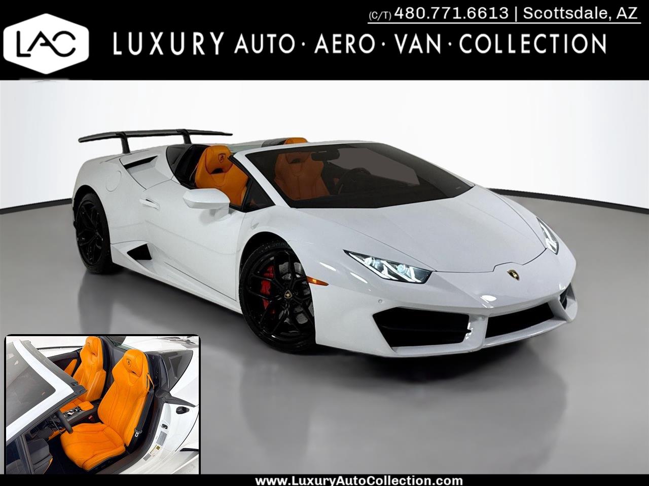 2019 Lamborghini Huracan LP 580-2 Spyder Convertible RWD