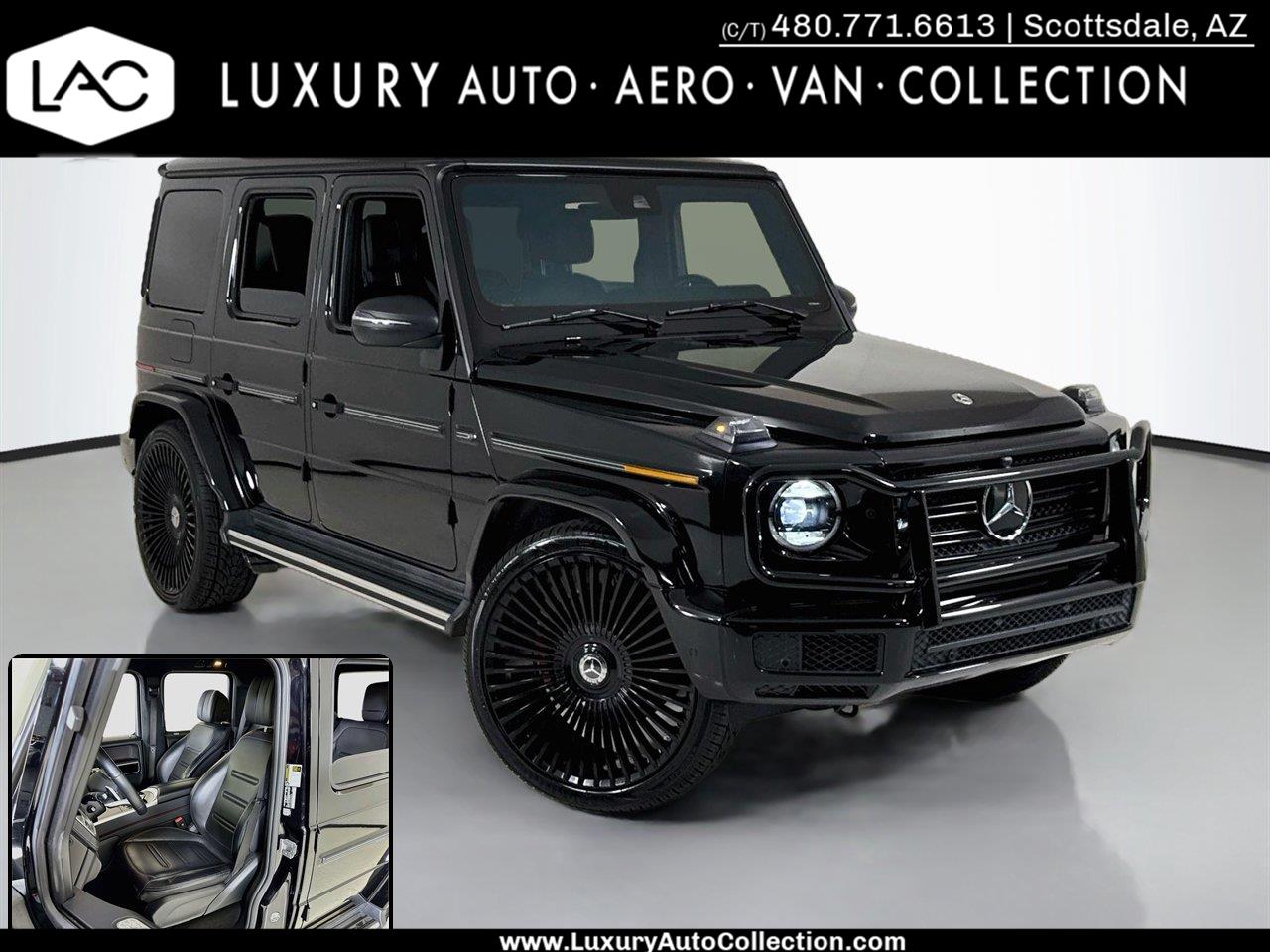 Satin Red Wrap 2022 Mercedes-Benz G-Class SUV / Crossover All-Wheel Drive Automatic