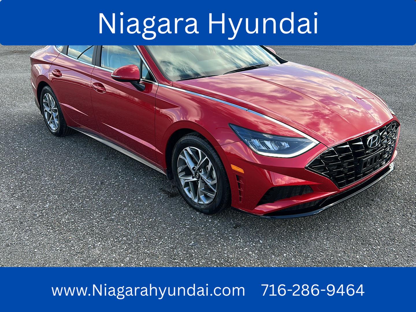 Calypso Red 2021 Hyundai Sonata SEL FWD Sedan Front-Wheel Drive Automatic