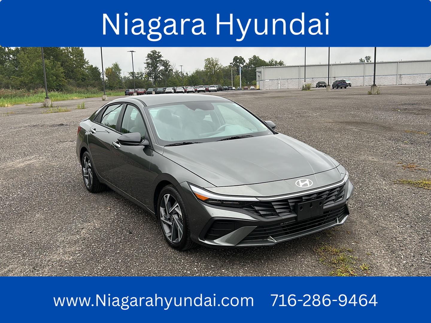 Amazon Gray 2025 Hyundai Elantra Sedan Front-Wheel Drive Continuously Variable Transmission