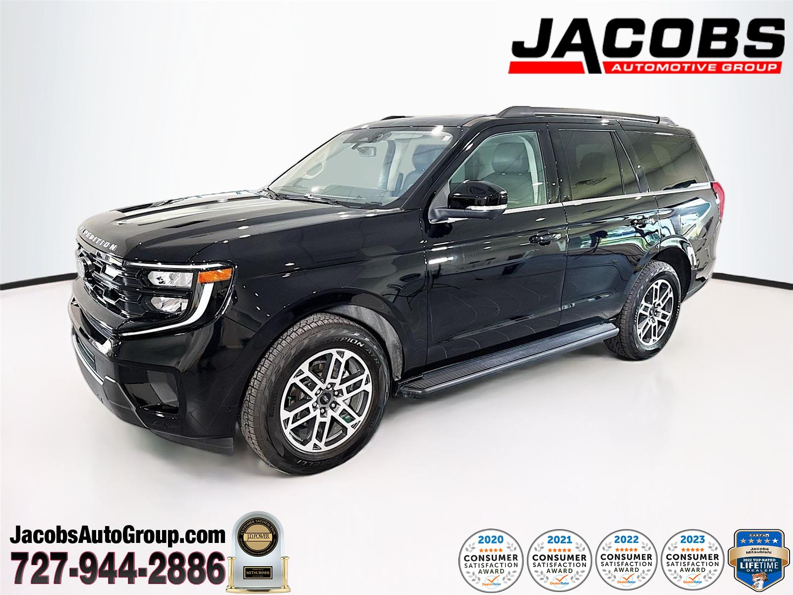 Agate Black Metallic 2025 Ford Expedition Active 4WD SUV / Crossover Four-Wheel Drive Automatic