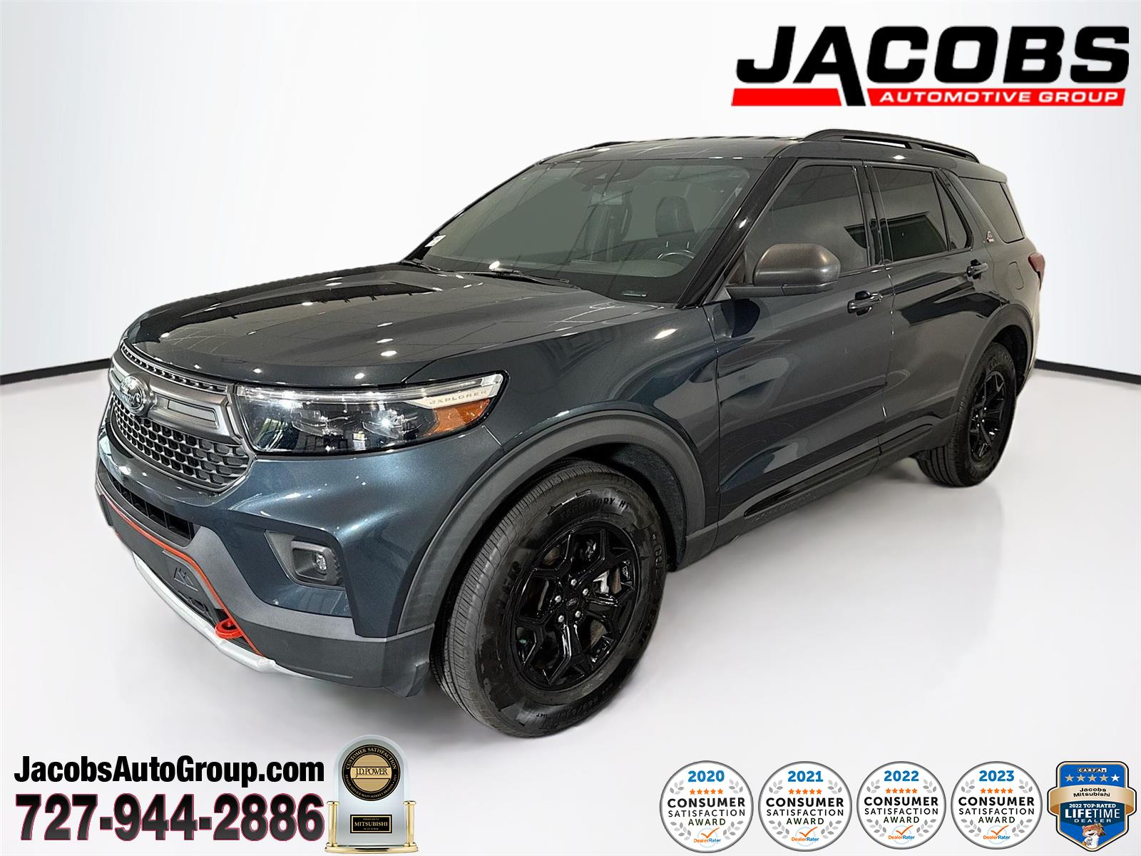 Stone Blue Metallic 2022 Ford Explorer Timberline AWD SUV / Crossover All-Wheel Drive Automatic