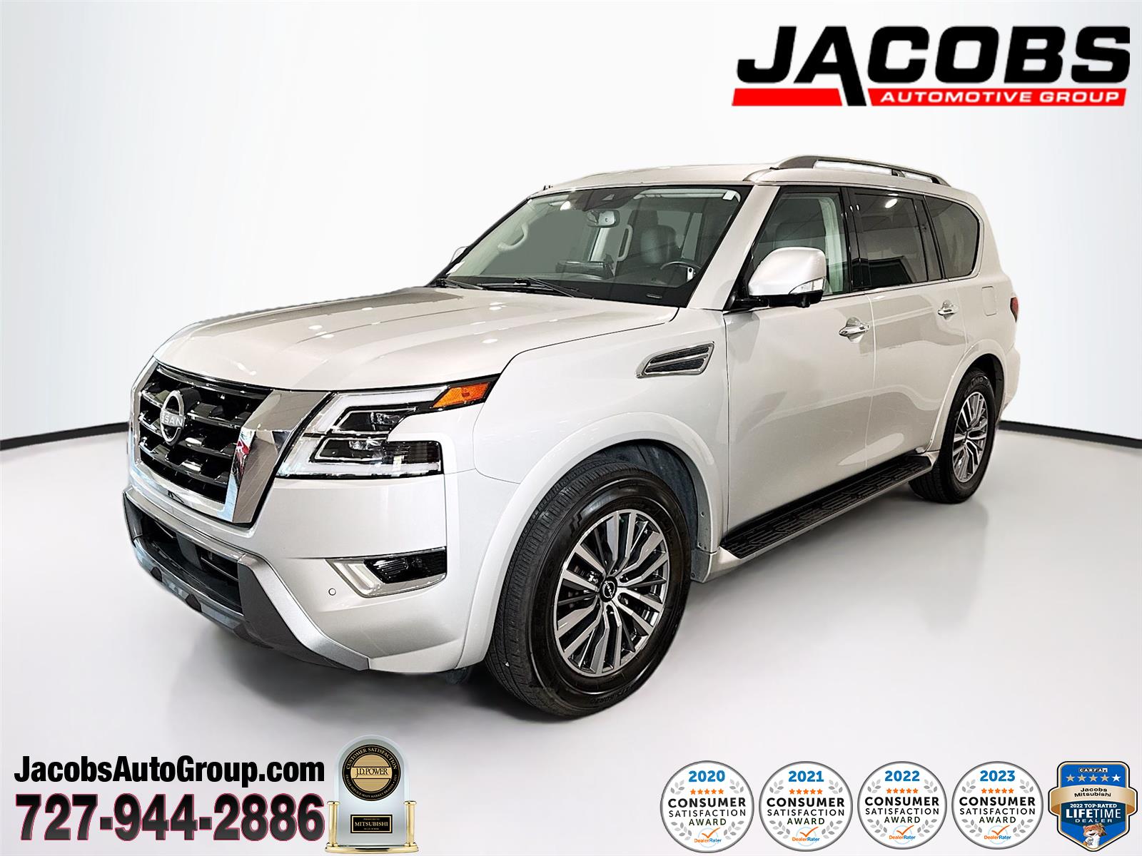 Brilliant Silver Metallic 2023 Nissan Armada SL RWD SUV / Crossover 4X2 Automatic
