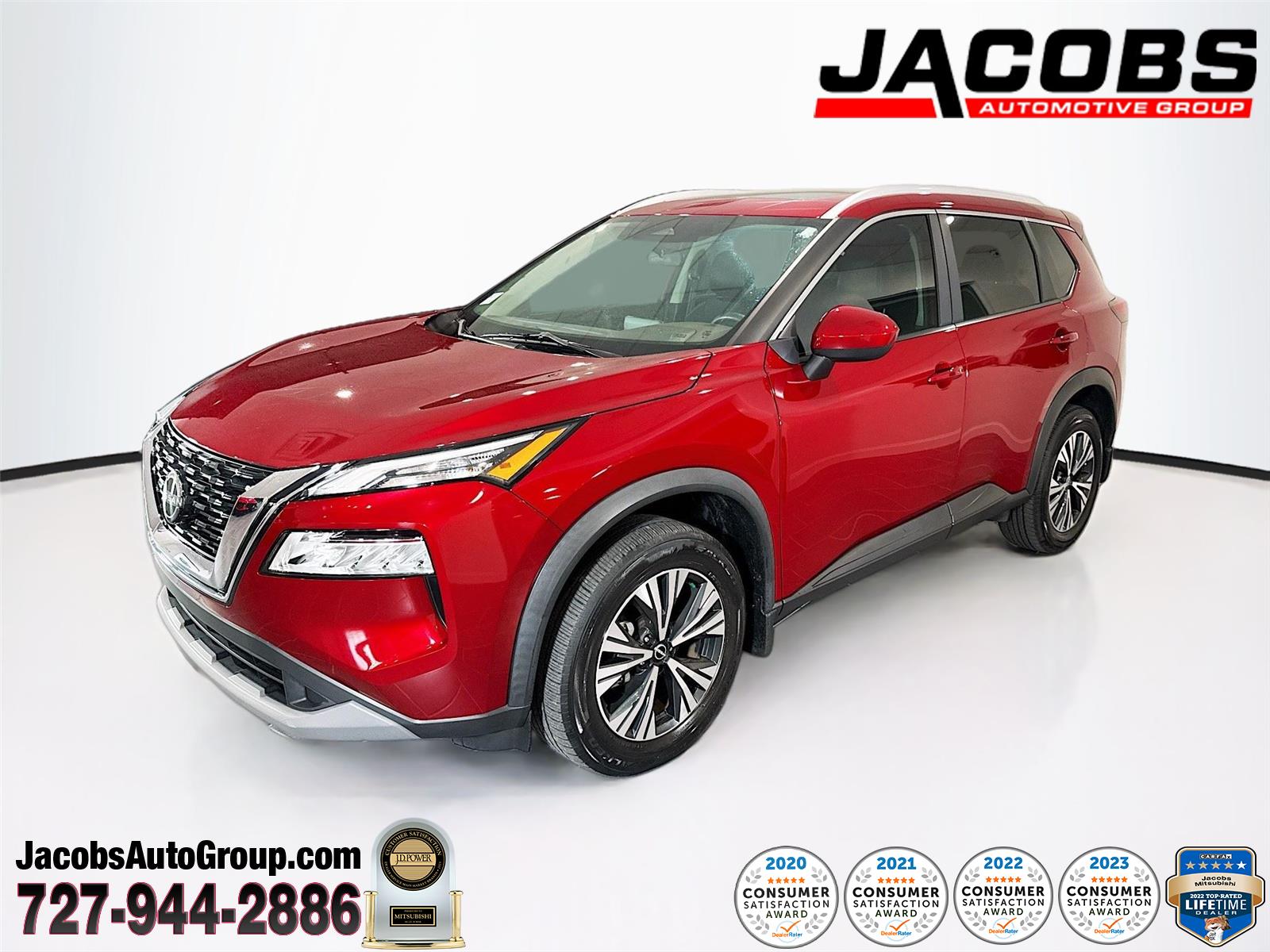 Red (Scarlet Ember Tintcoat) 2023 Nissan Rogue SV FWD SUV / Crossover Front-Wheel Drive Continuously Variable Transmission