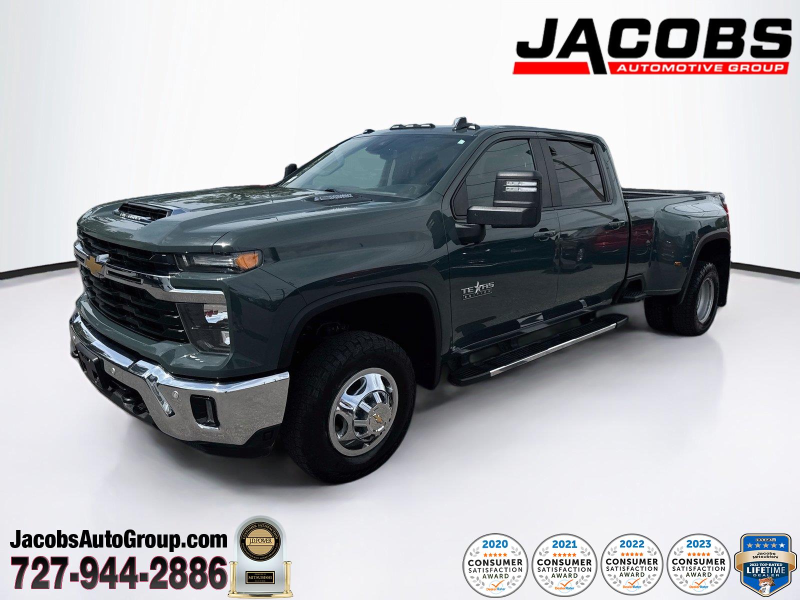 Cypress Gray 2025 Chevrolet Silverado 3500HD Pickup Truck Four-Wheel Drive Automatic