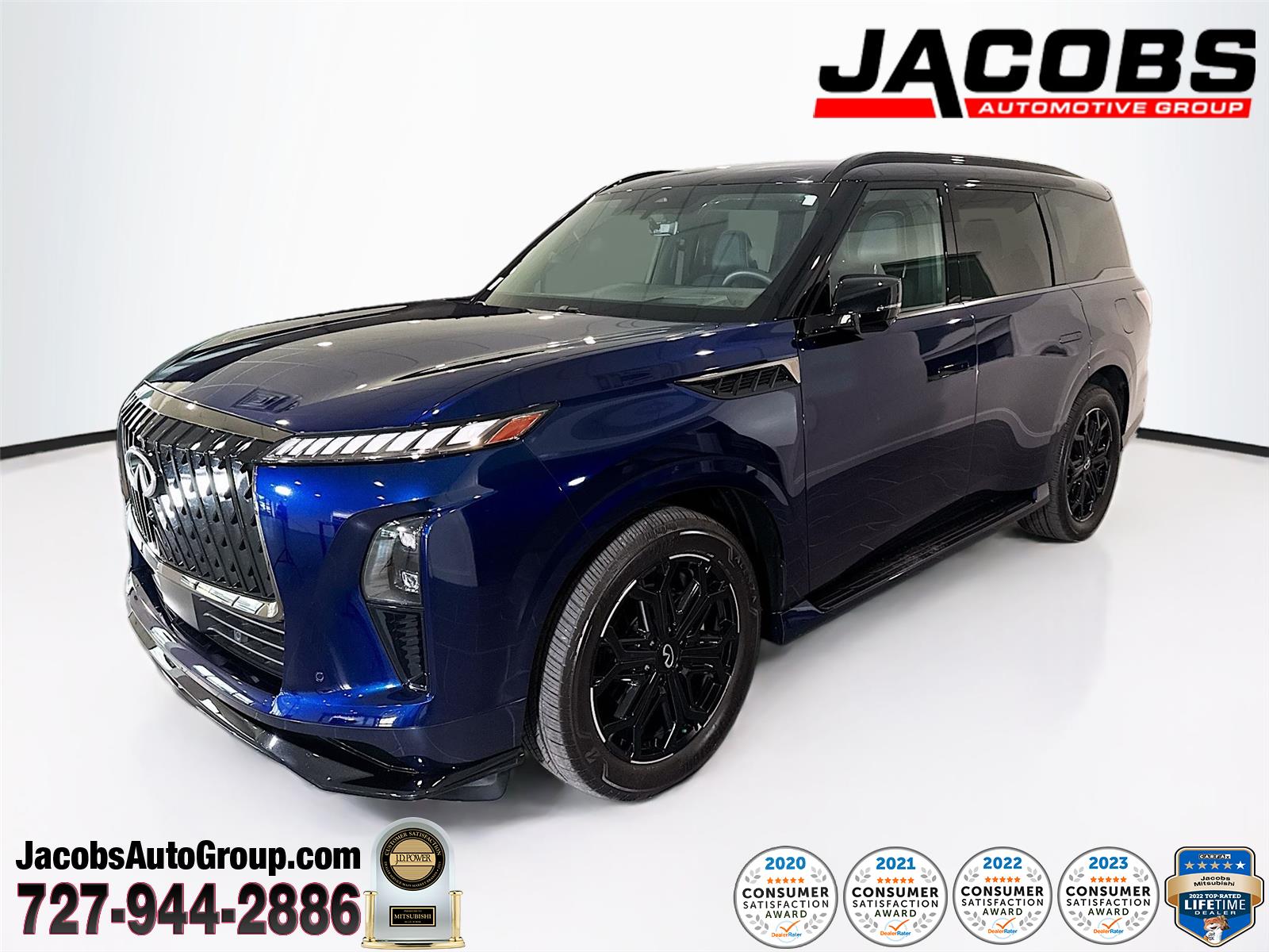 Grand Blue/Black Obsidian 2026 INFINITI QX80 SUV / Crossover All-Wheel Drive Automatic