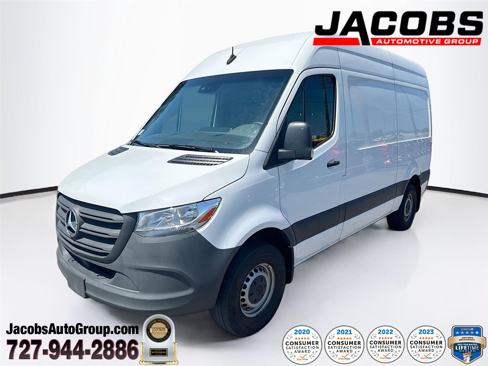 Arctic White 2024 Mercedes-Benz Sprinter Cargo 2500 144 RWD Van Rear-Wheel Drive Automatic