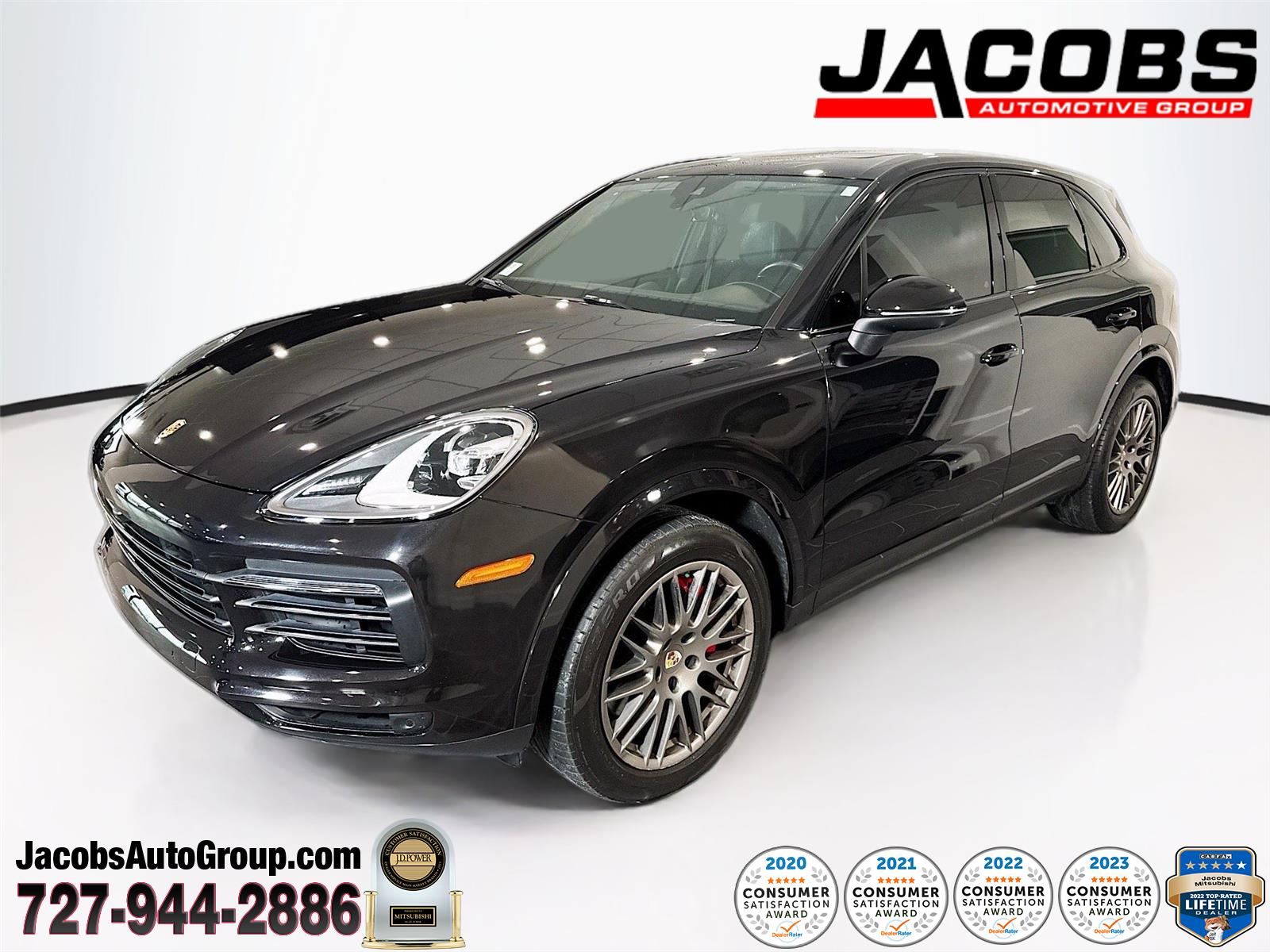 Jet Black Metallic 2022 Porsche Cayenne AWD SUV / Crossover All-Wheel Drive Automatic