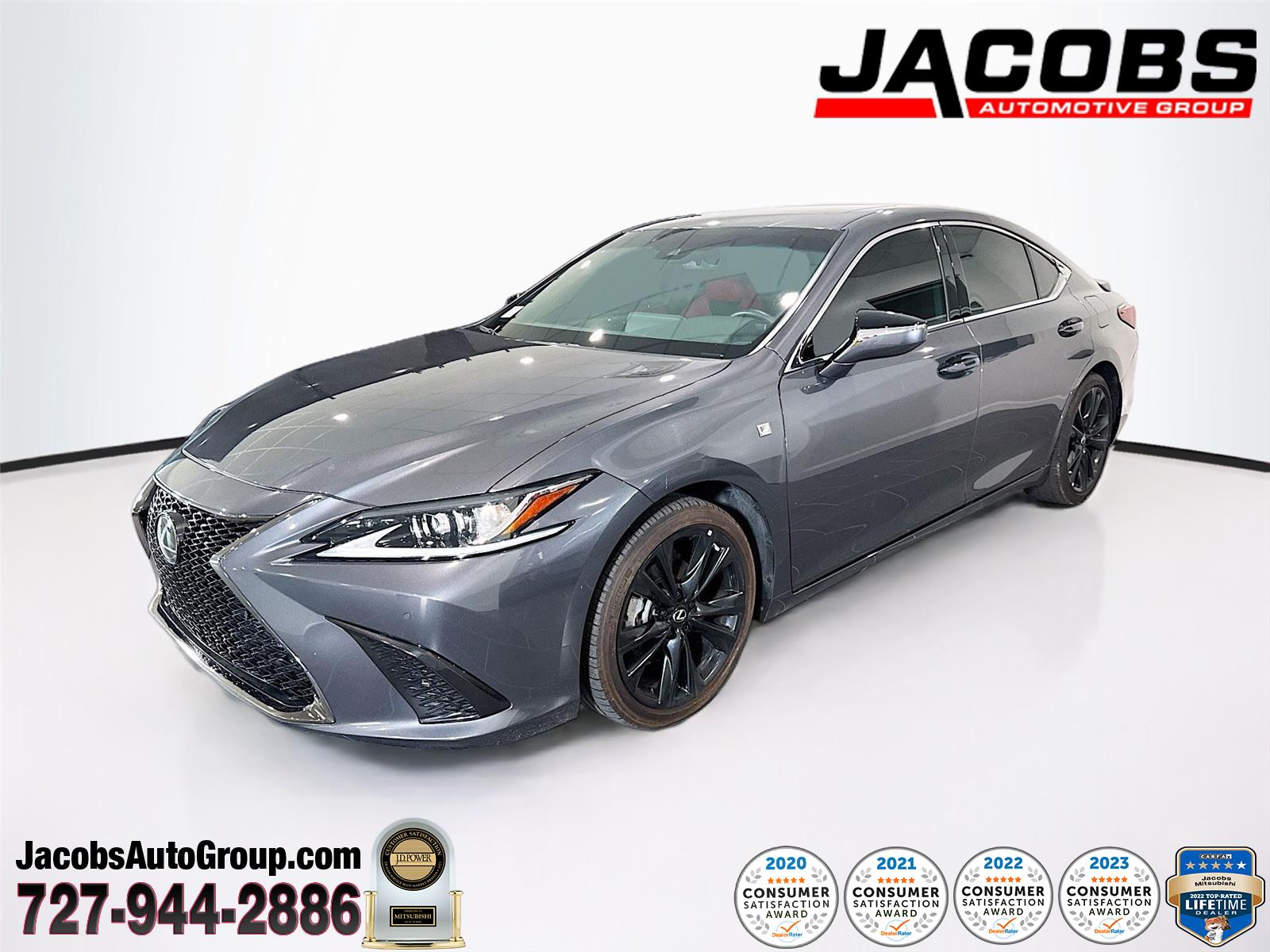 Cloudburst Gray 2024 Lexus ES 350 F Sport Handling FWD Sedan Front-Wheel Drive Automatic