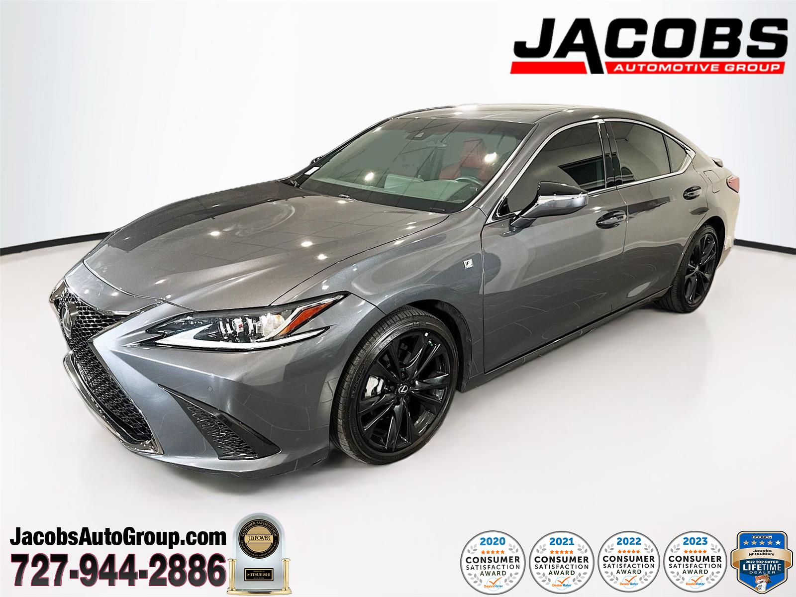 Cloudburst Gray 2024 Lexus ES 350 F Sport Handling FWD Sedan Front-Wheel Drive Automatic