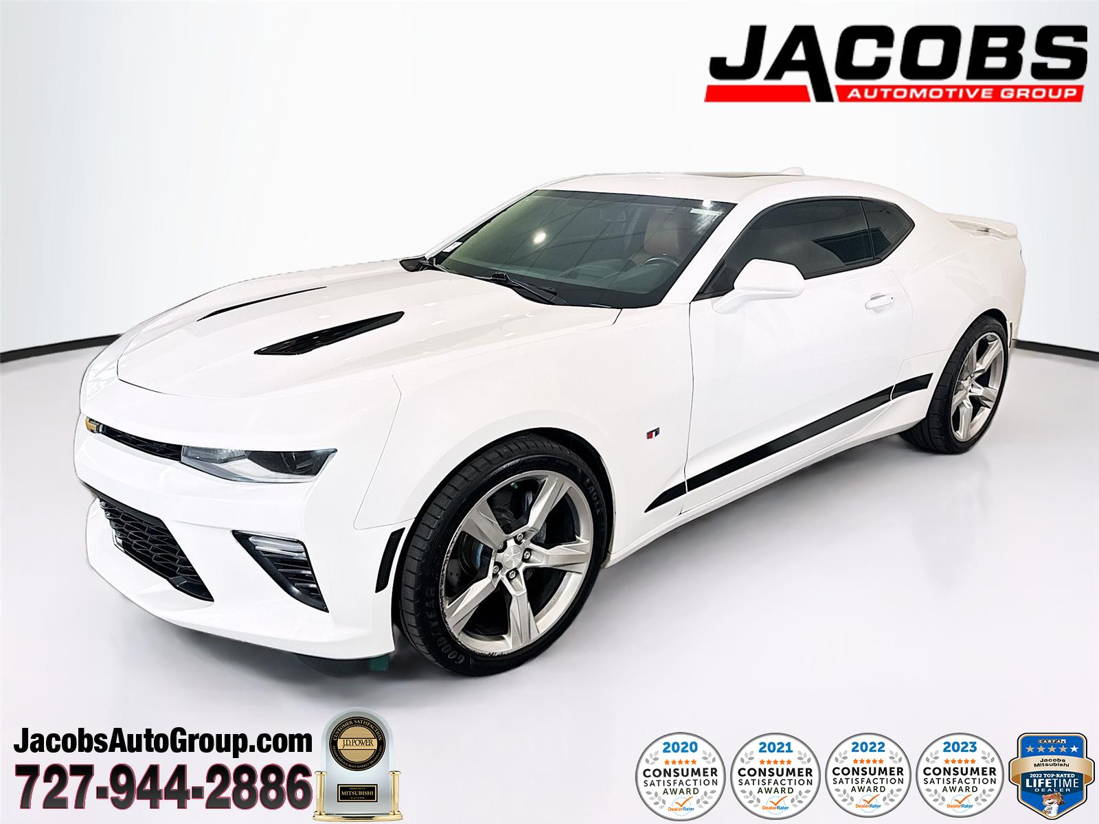 Summit White 2018 Chevrolet Camaro 2SS Coupe RWD Coupe Rear-Wheel Drive 8-Speed Automatic
