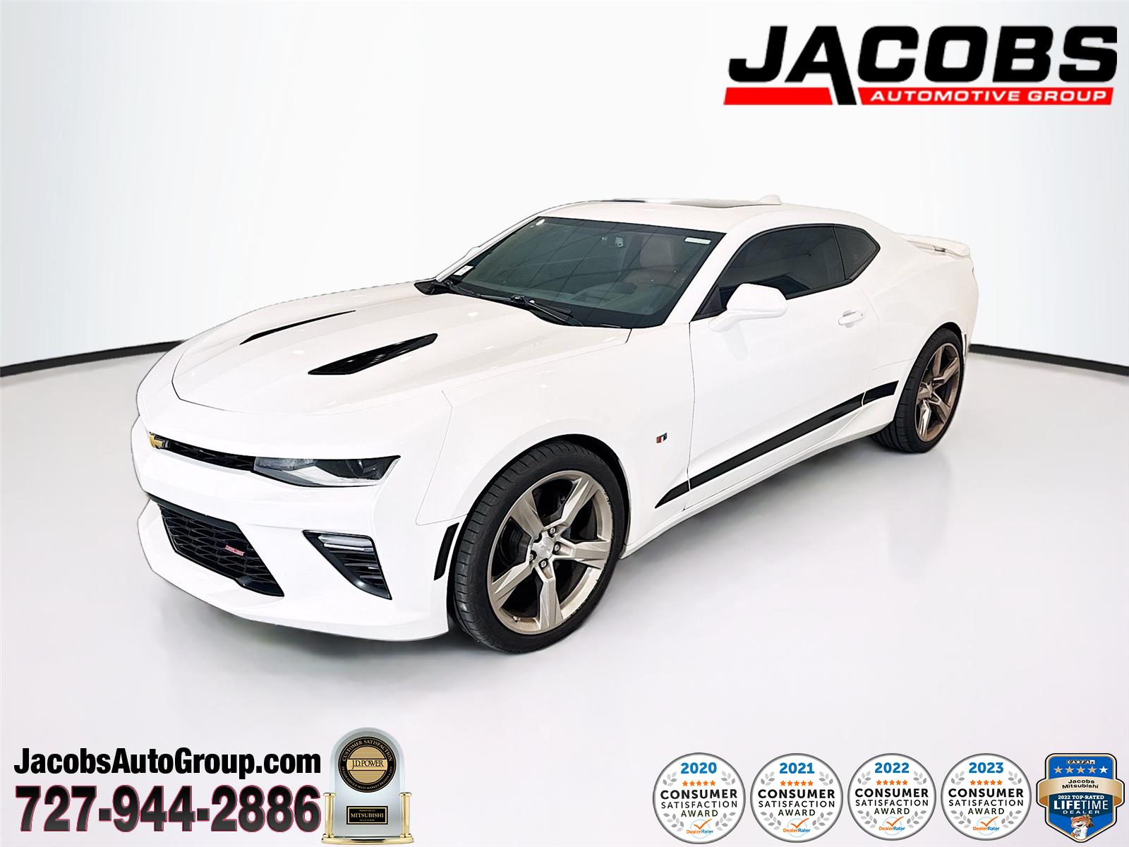 Summit White 2018 Chevrolet Camaro 2SS Coupe RWD Coupe Rear-Wheel Drive 8-Speed Automatic