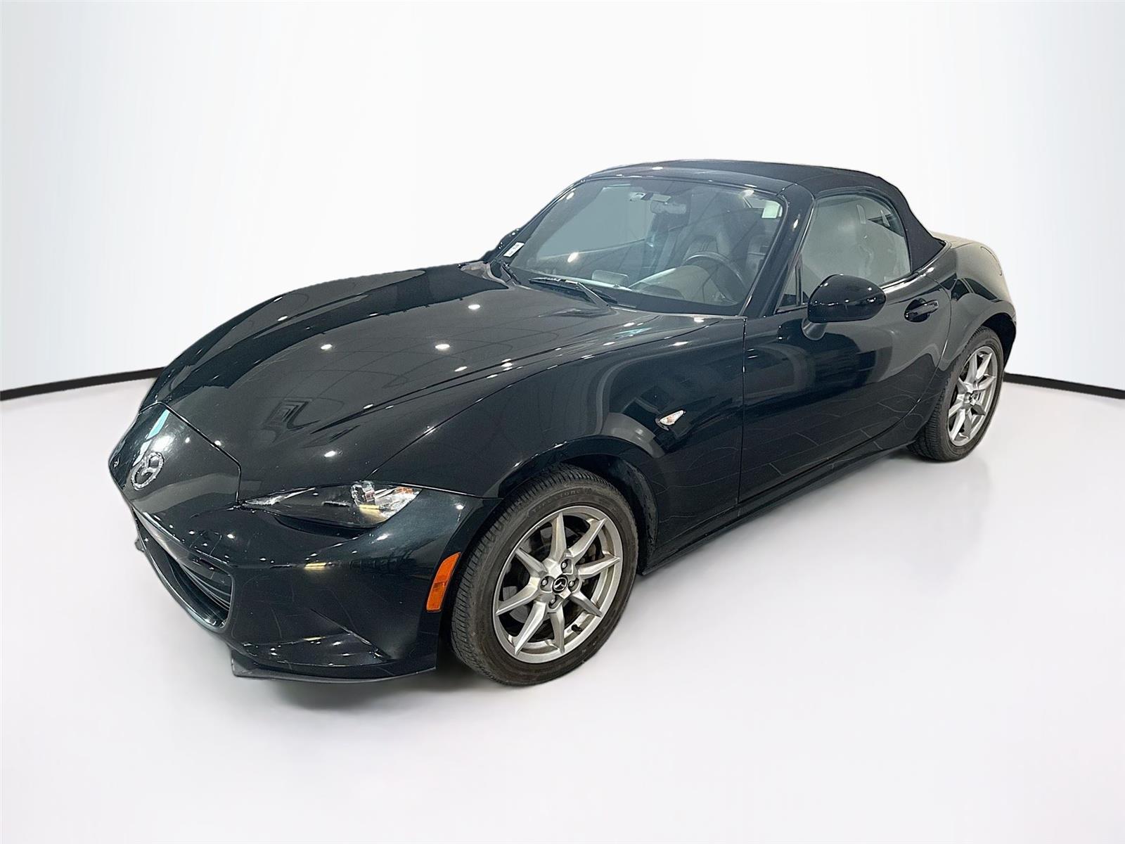 Jet Black Mica 2016 Mazda MX-5 Miata Sport Convertible Convertible Rear-Wheel Drive Automatic