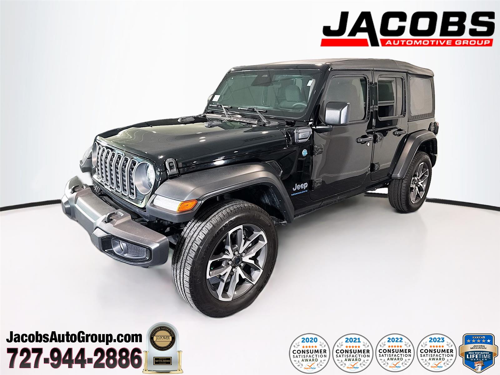 Black Clearcoat 2025 Jeep Wrangler 4xe SUV / Crossover Four-Wheel Drive 8-Speed Automatic