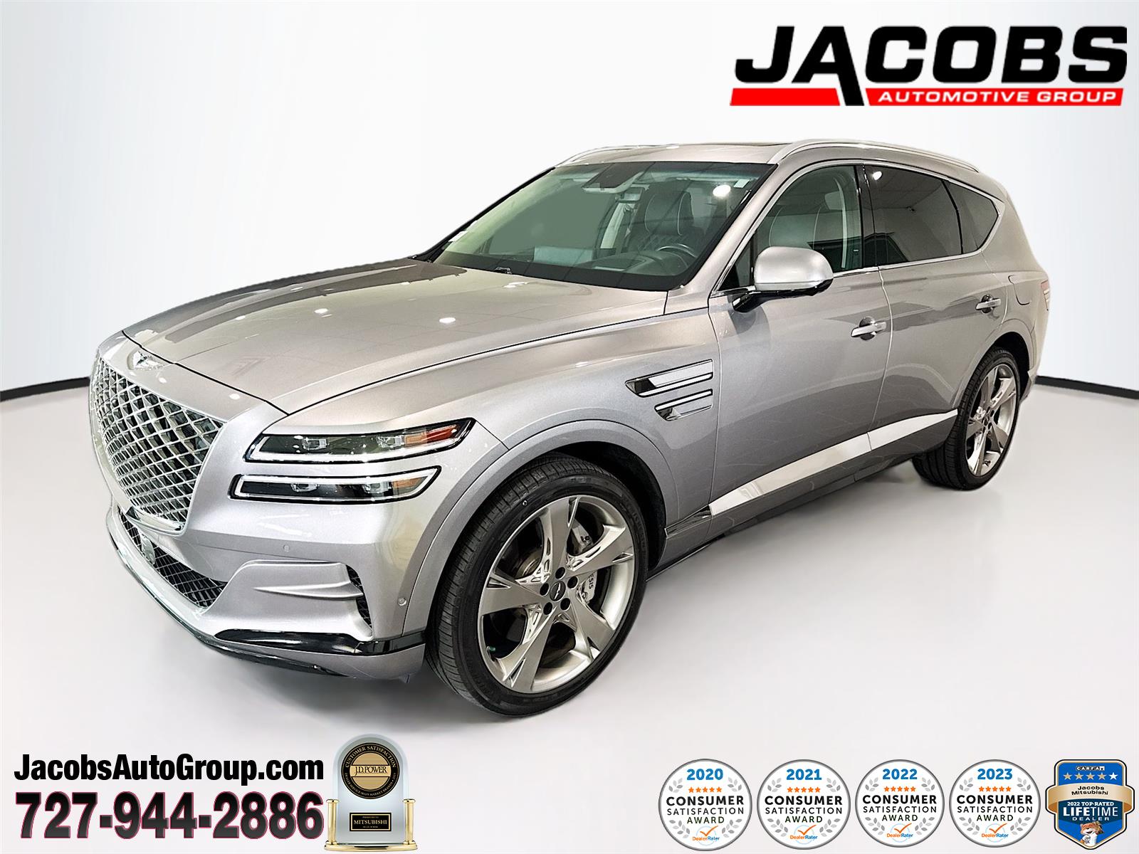 Savile Silver 2023 Genesis GV80 3.5T AWD SUV / Crossover All-Wheel Drive Automatic