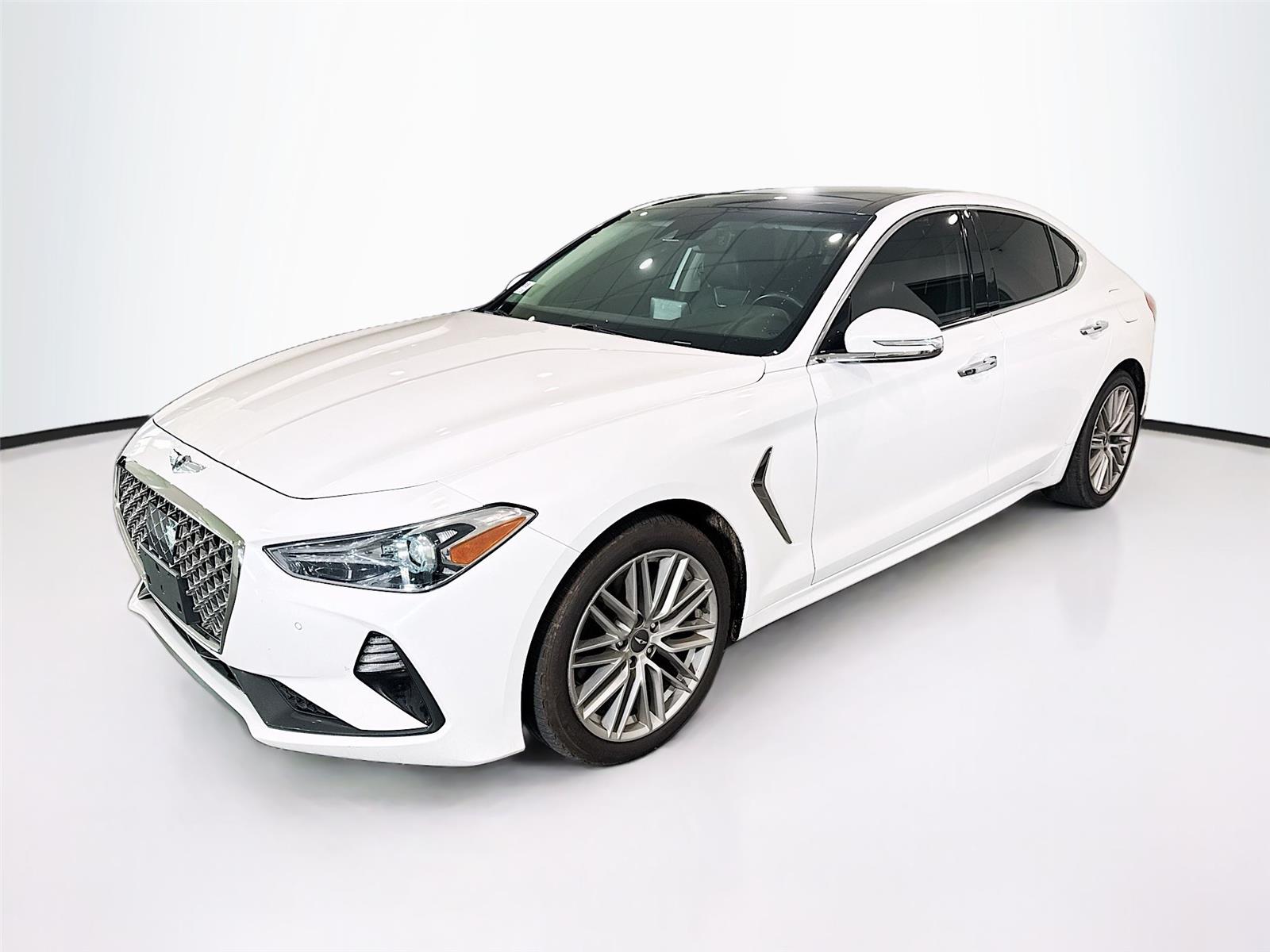 Uyuni White 2020 Genesis G70 2.0T RWD Sedan Rear-Wheel Drive Automatic