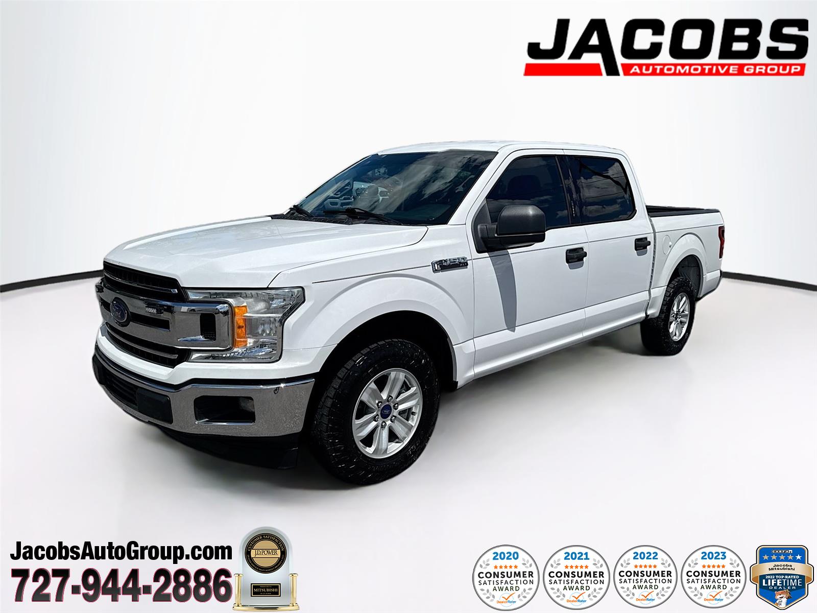 Oxford White 2018 Ford F-150 XLT SuperCrew RWD Pickup Truck 4X2 6-Speed Automatic