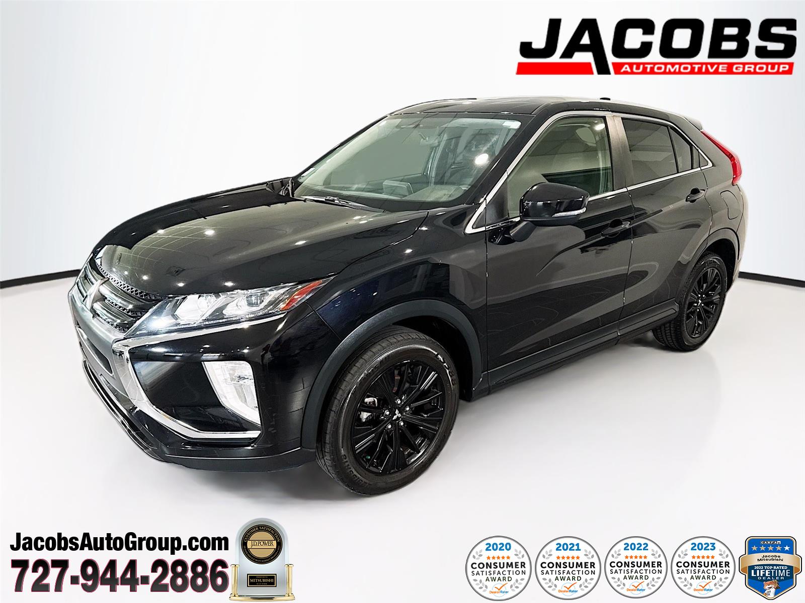 Tarmac Black Metallic 2018 Mitsubishi Eclipse Cross LE AWD SUV / Crossover All-Wheel Drive Continuously Variable Transmission