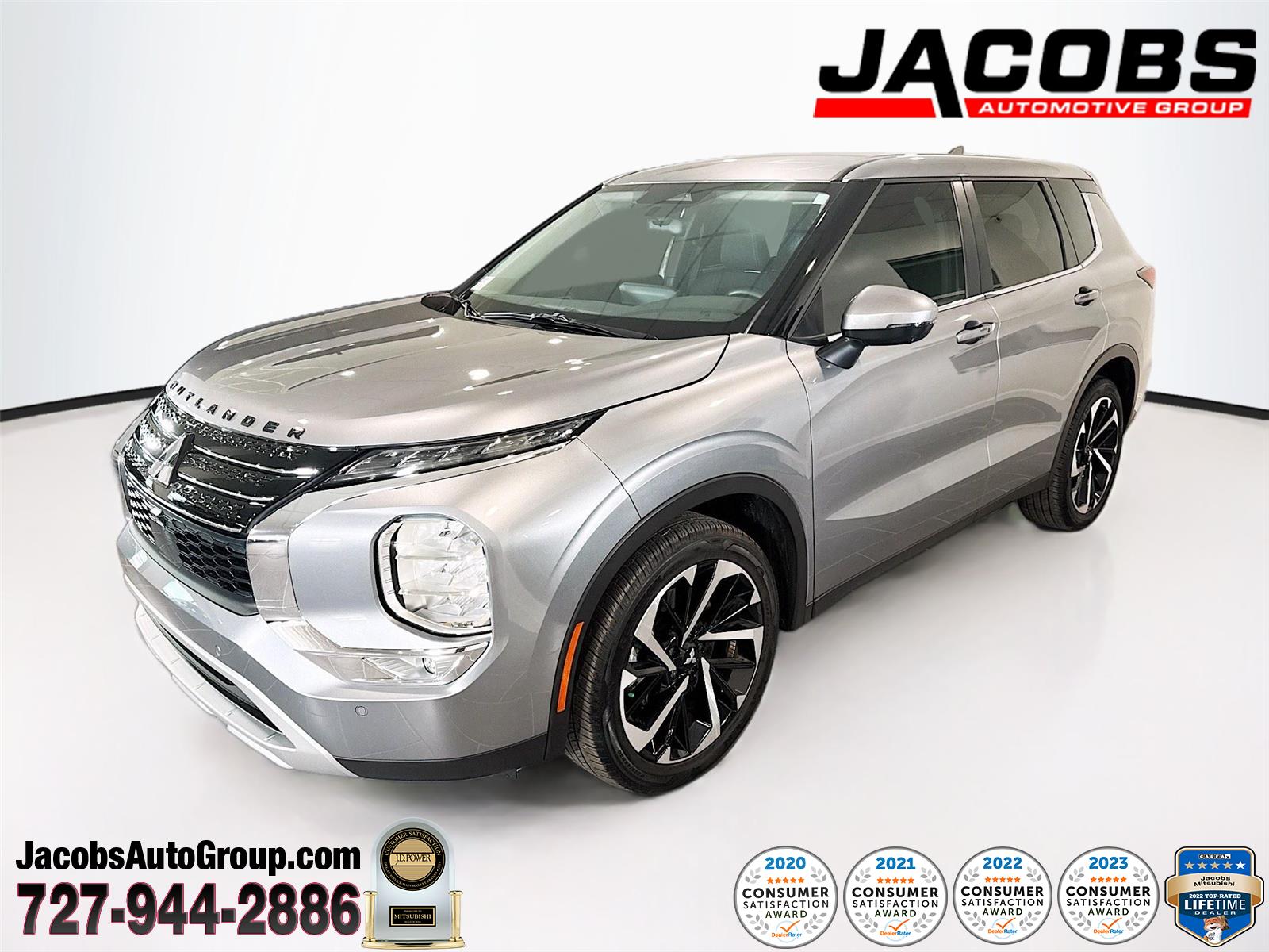 Mercury Gray Metallic 2024 Mitsubishi Outlander SE FWD SUV / Crossover Front-Wheel Drive Continuously Variable Transmission