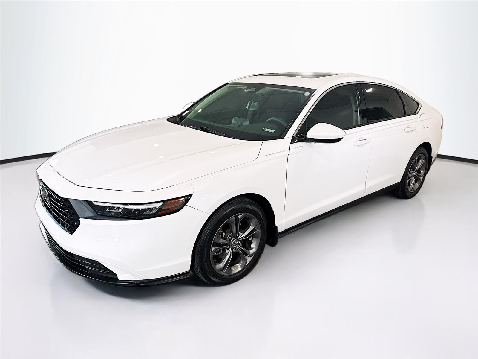 Platinum White Pearl 2023 Honda Accord EX FWD Sedan Front-Wheel Drive Continuously Variable Transmission