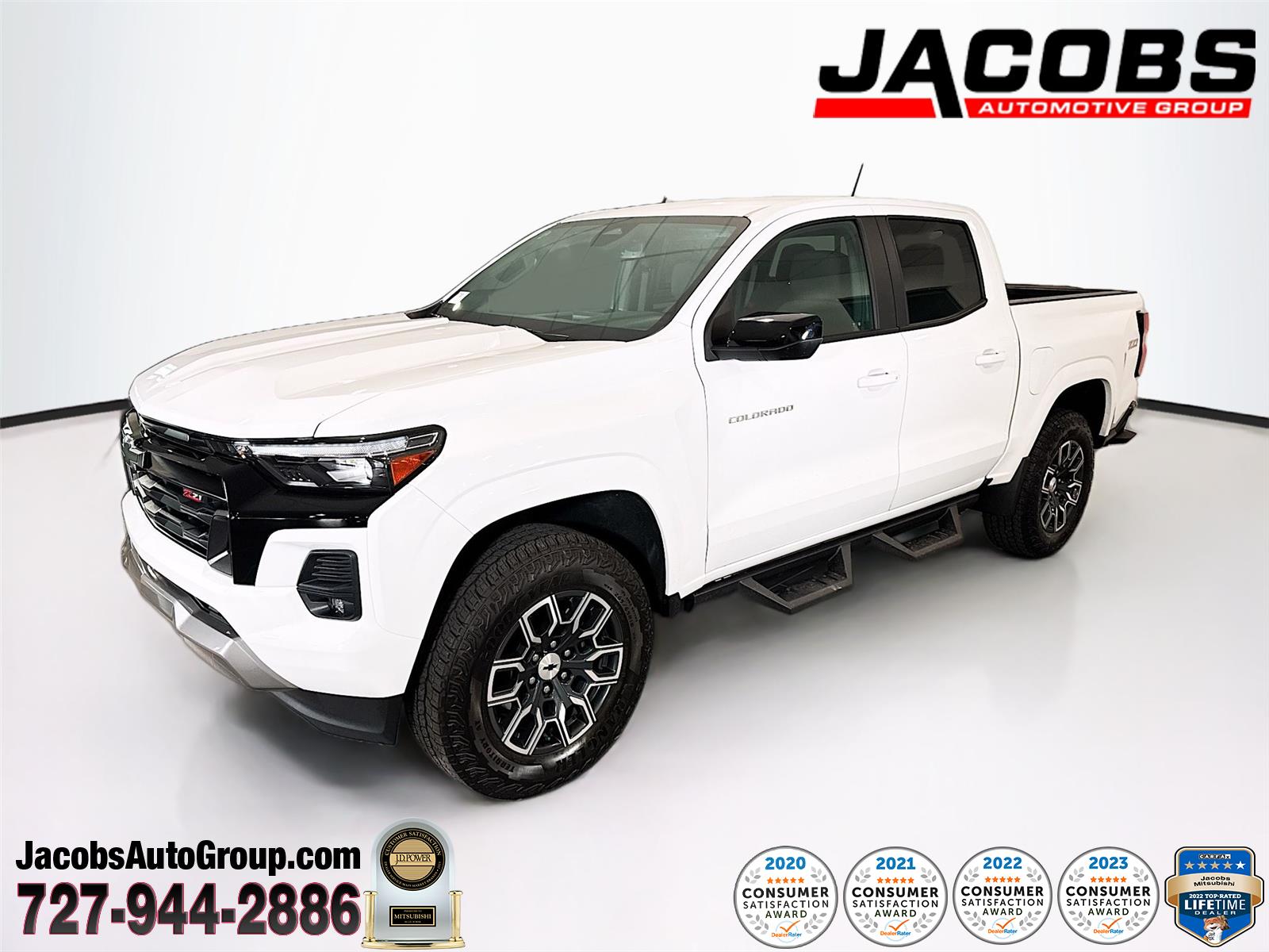 Black 2023 Chevrolet Colorado Z71 Crew Cab 4WD Pickup Truck Four-Wheel Drive 8-Speed Automatic