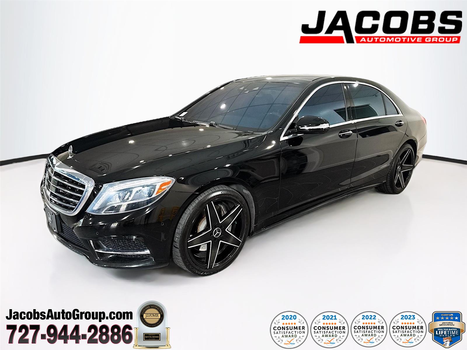 Black 2014 Mercedes-Benz S-Class S 550 Sedan Rear-Wheel Drive Automatic