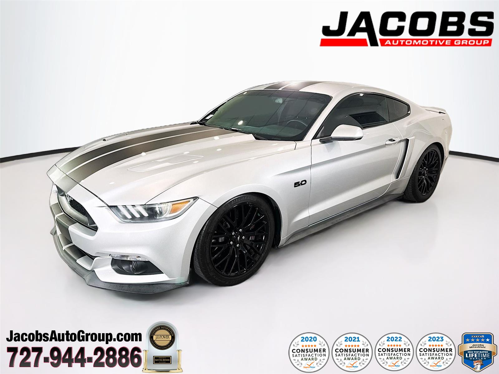 Ingot Silver Metallic 2016 Ford Mustang GT Coupe RWD Coupe Rear-Wheel Drive 6-Speed Manual