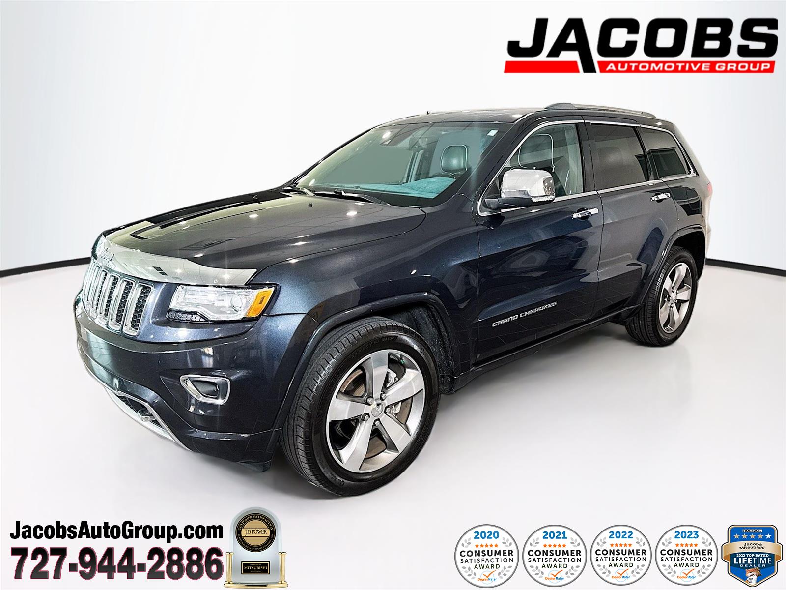 Gray (Maximum Steel Metallic Clearcoat) 2014 Jeep Grand Cherokee Overland SUV / Crossover 4X2 8-Speed Automatic