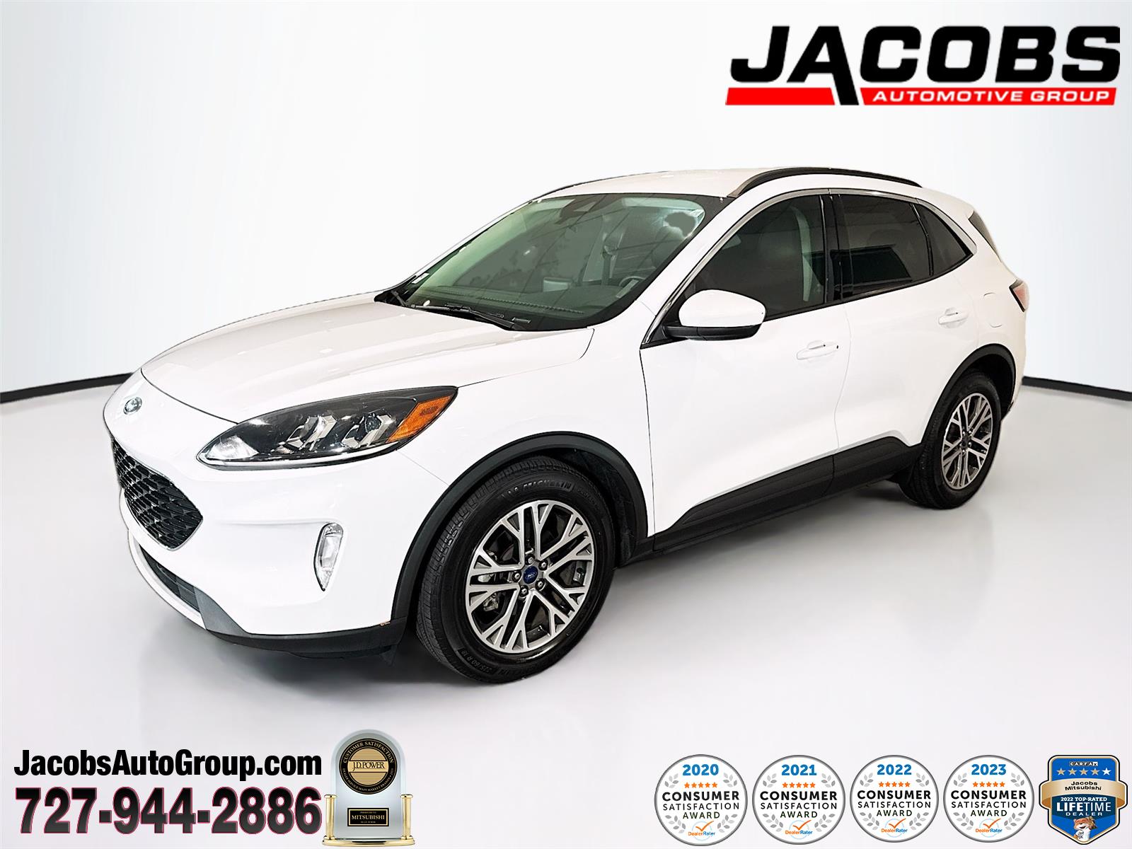 Oxford White 2022 Ford Escape SUV / Crossover Front-Wheel Drive 8-Speed Automatic
