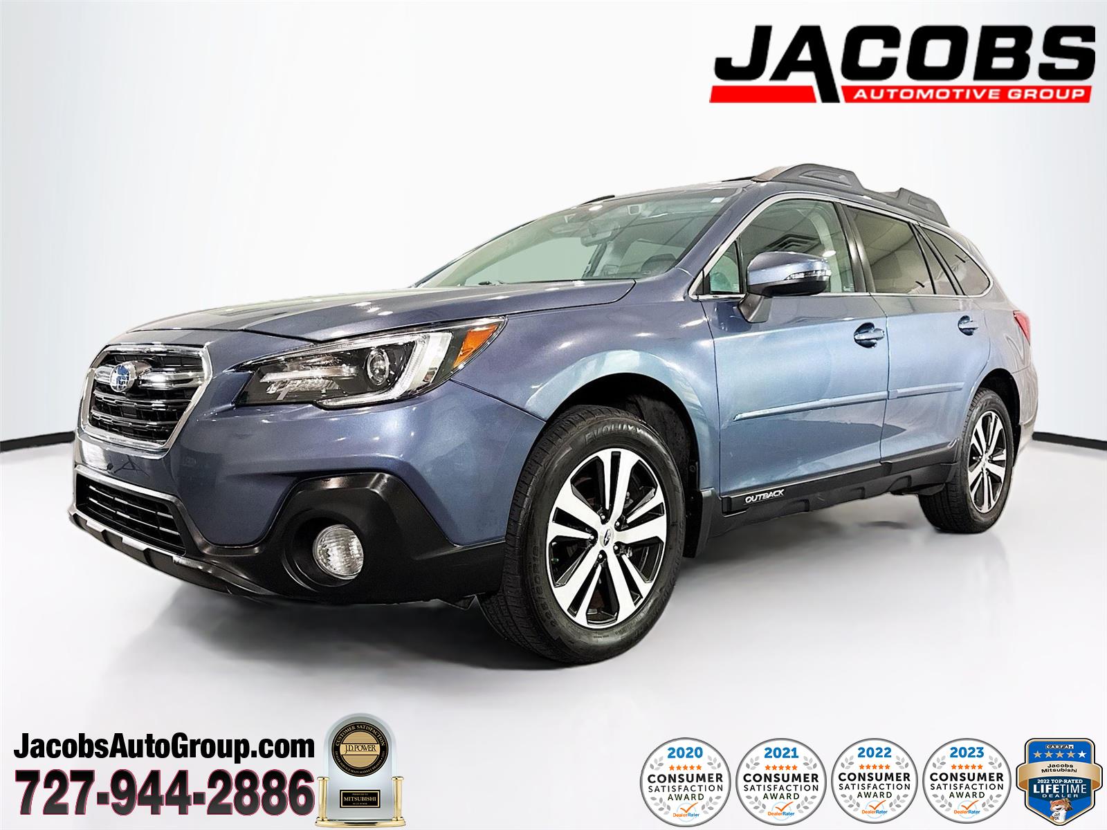 Twilight Blue Metallic 2018 Subaru Outback 2.5i Limited AWD Wagon All-Wheel Drive Continuously Variable Transmission