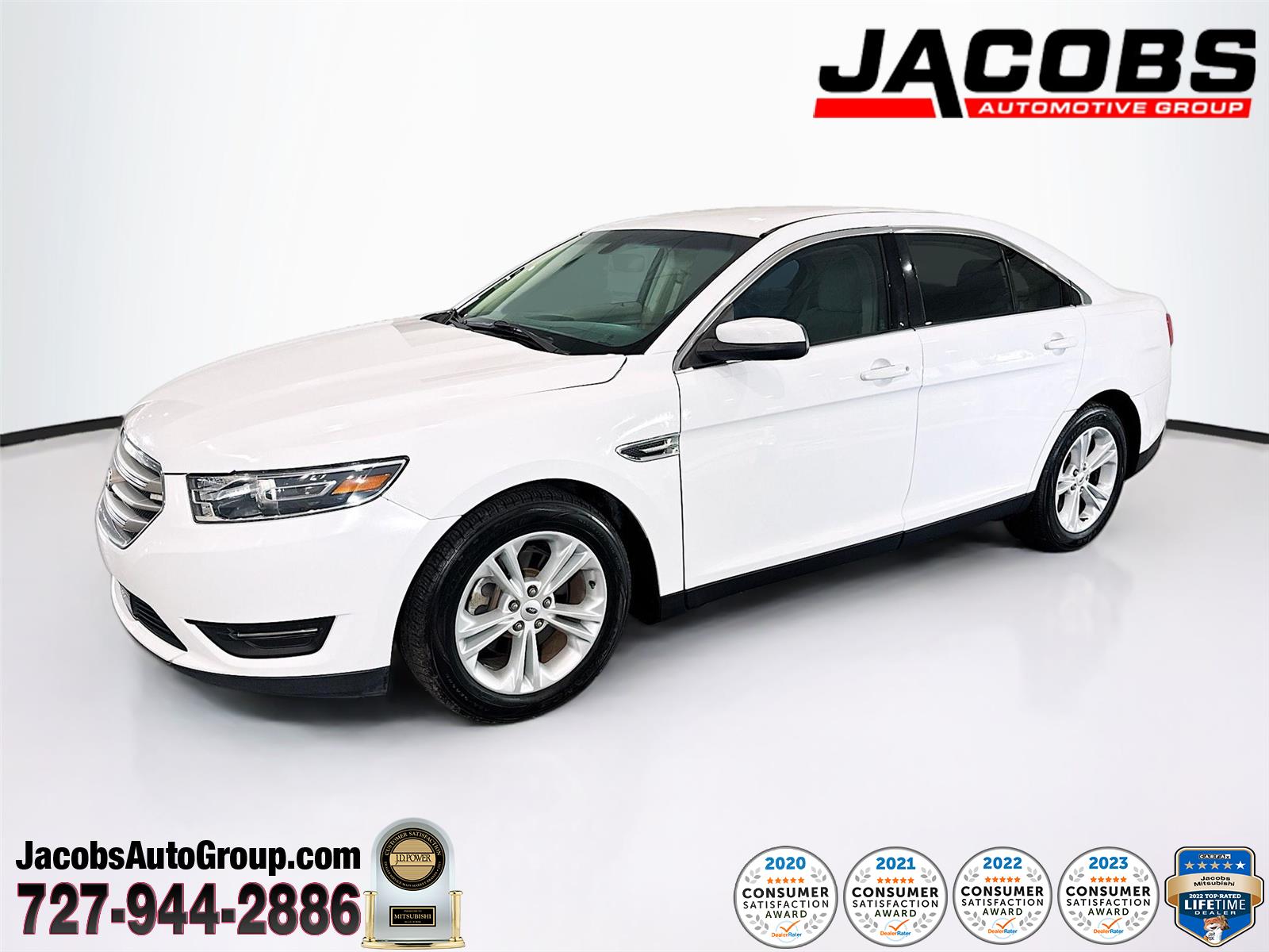 White 2017 Ford Taurus Sedan Front-Wheel Drive 6-Speed Automatic