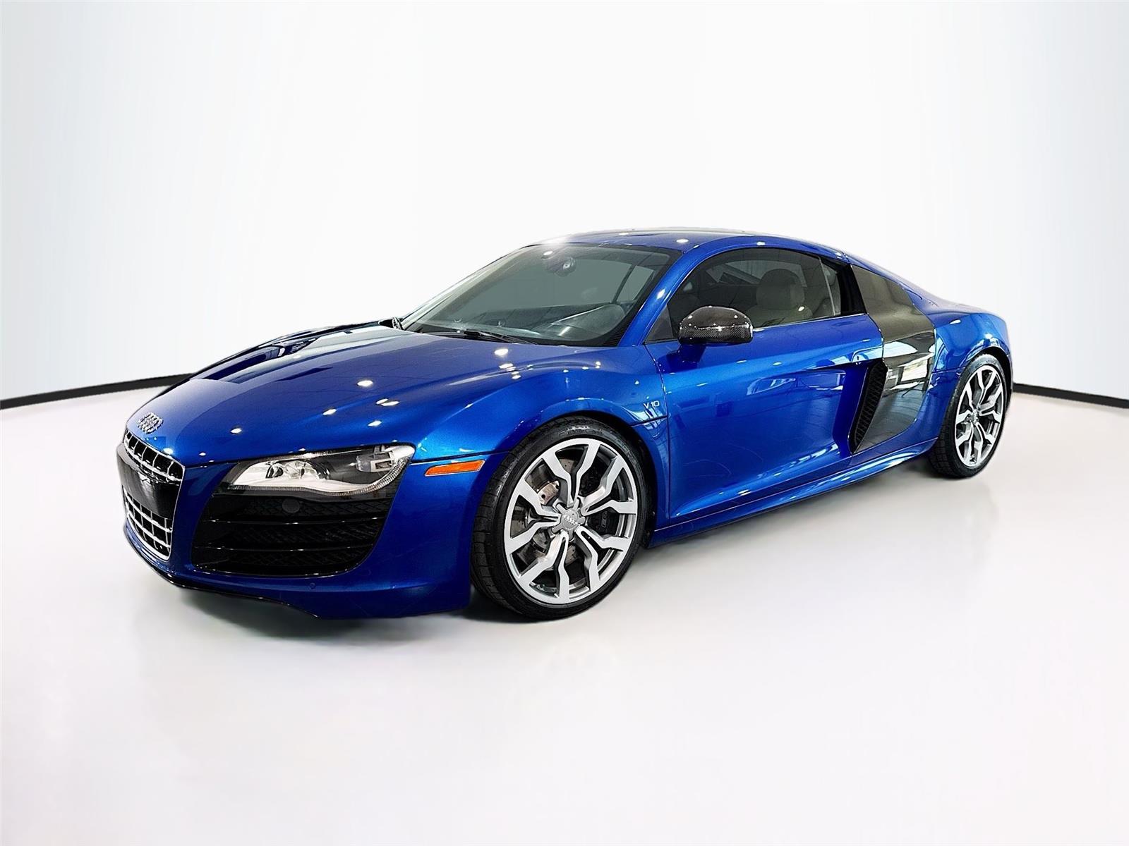Blue 2009 Audi R8 Coupe