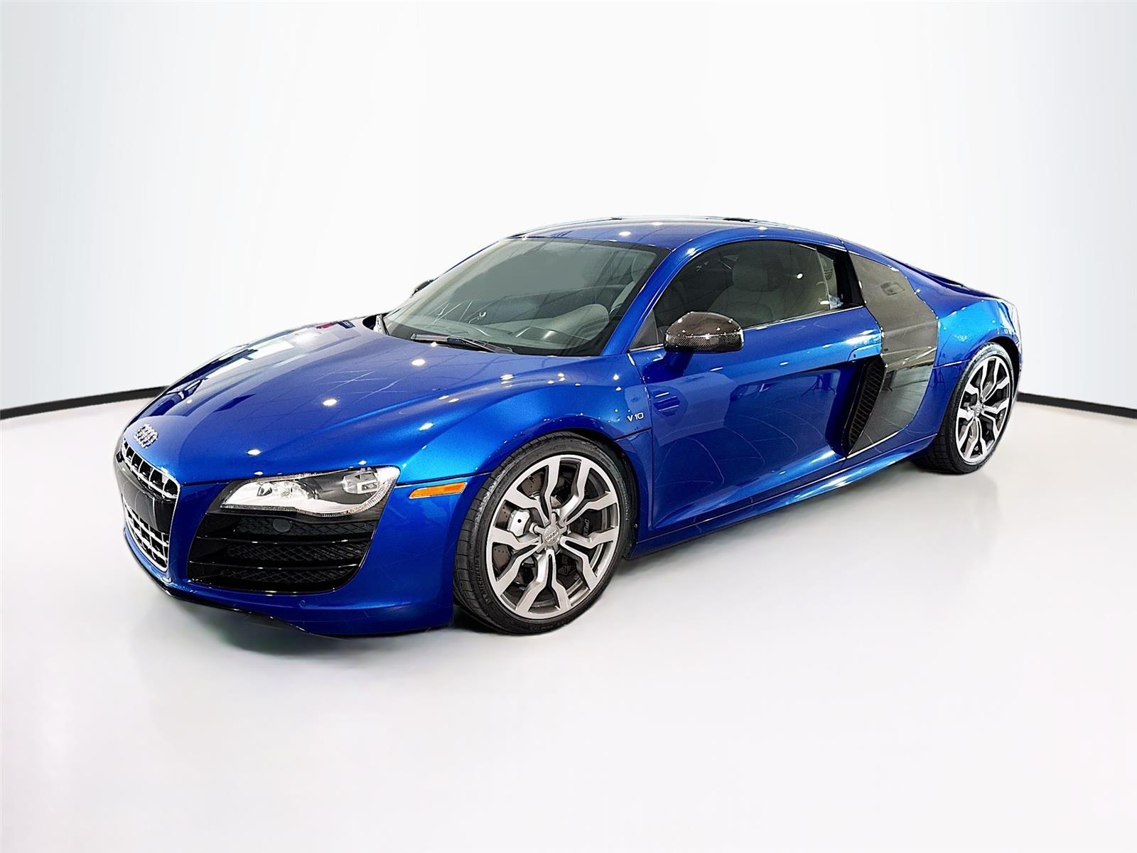 Blue 2009 Audi R8 Coupe