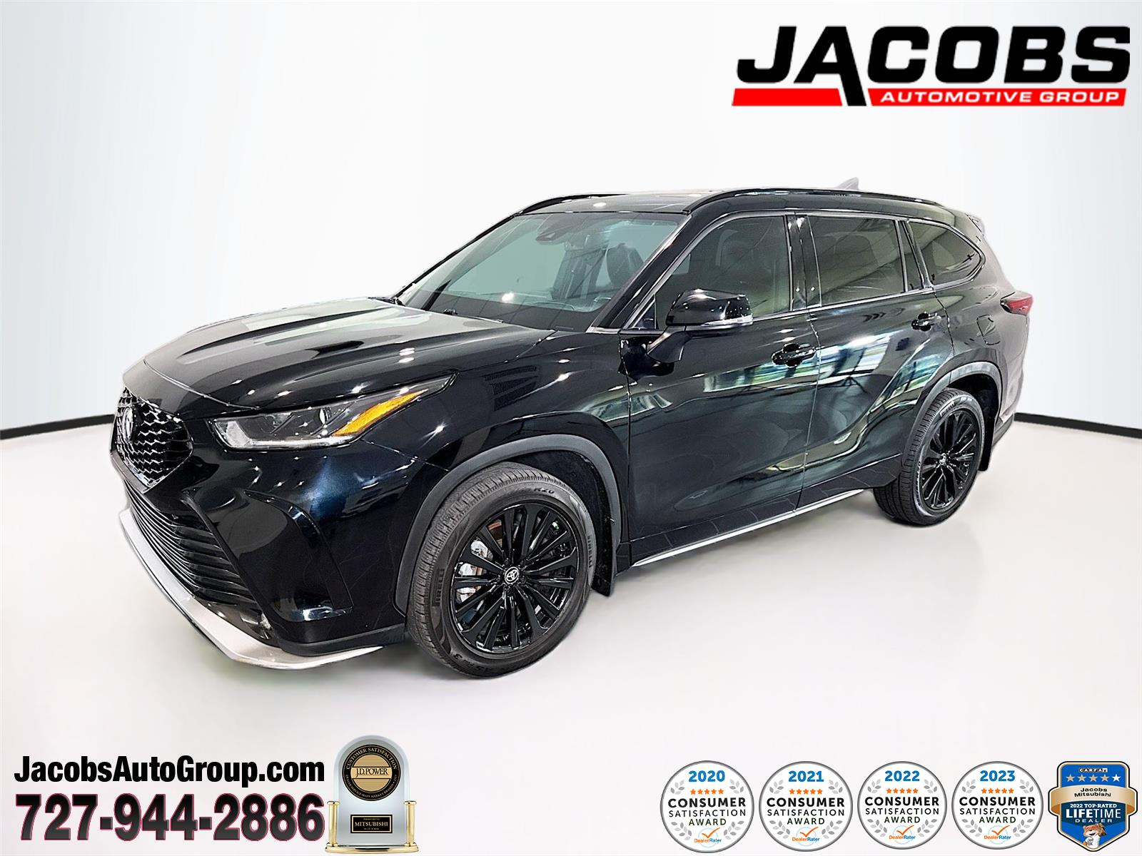 Midnight Black Metallic 2024 Toyota Highlander XSE FWD SUV / Crossover Front-Wheel Drive Automatic