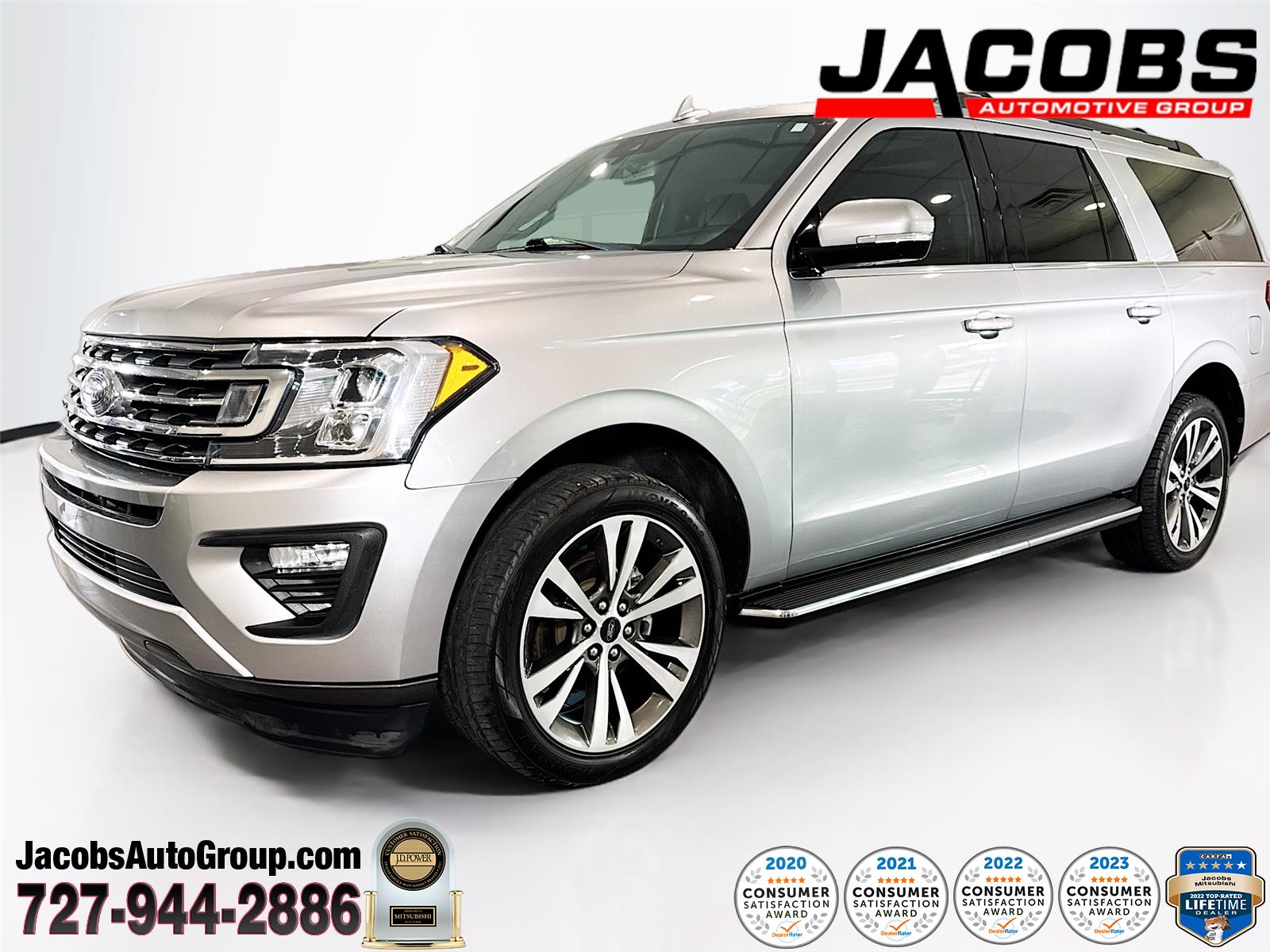 Iconic Silver Metallic 2021 Ford Expedition MAX XLT RWD SUV / Crossover 4X2 Automatic