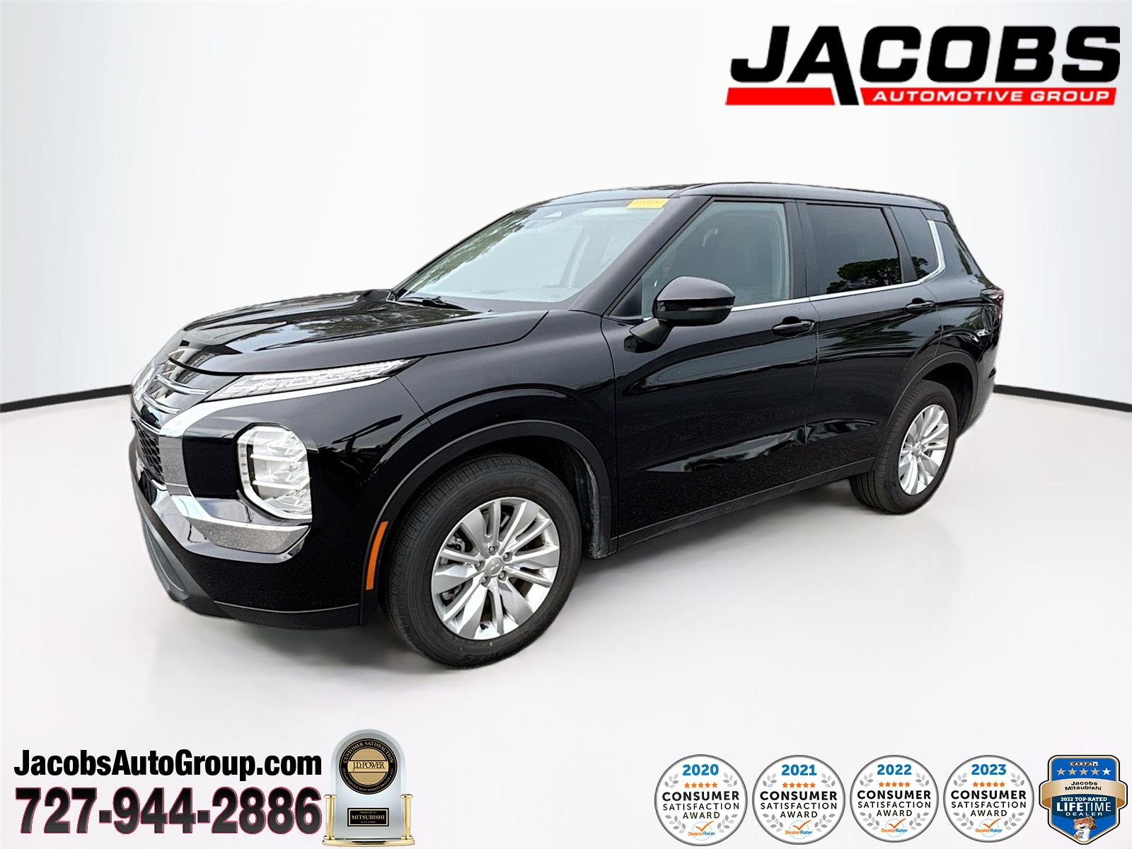 Black 2025 Mitsubishi Outlander SUV / Crossover Front-Wheel Drive Continuously Variable Transmission