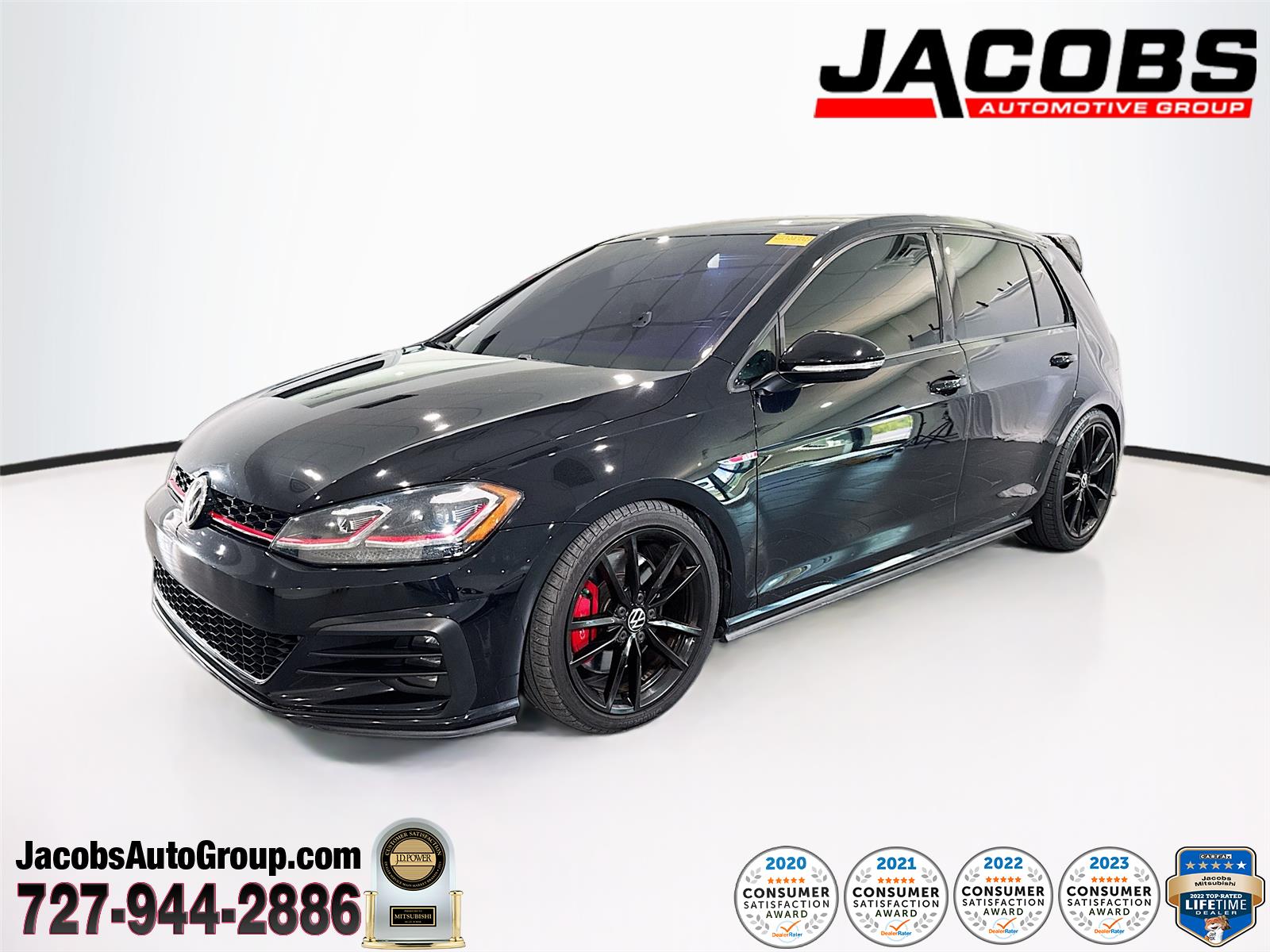 Deep Black Pearl 2020 Volkswagen Golf GTI 2.0T Autobahn 4-Door FWD Hatchback Front-Wheel Drive Automatic
