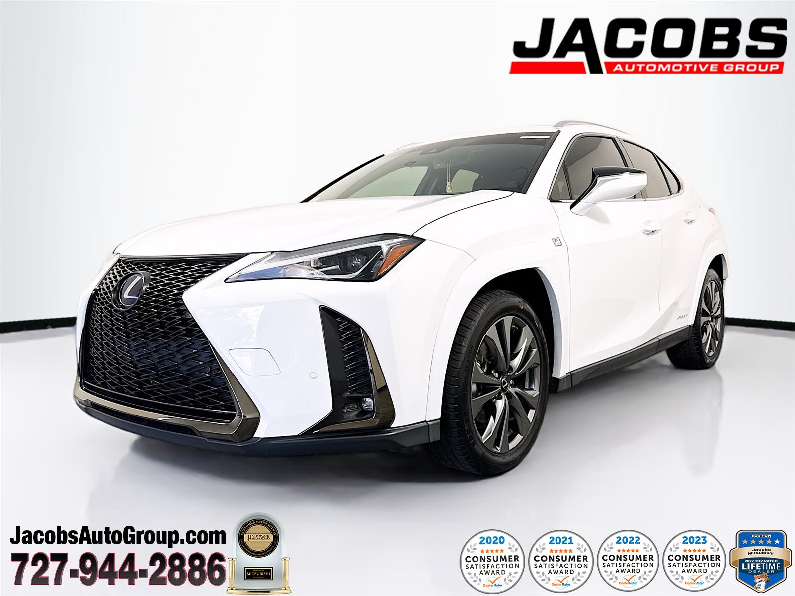 Ultra White 2022 Lexus UX Hybrid 250h F SPORT Series 1 AWD SUV / Crossover Continuously Variable Transmission
