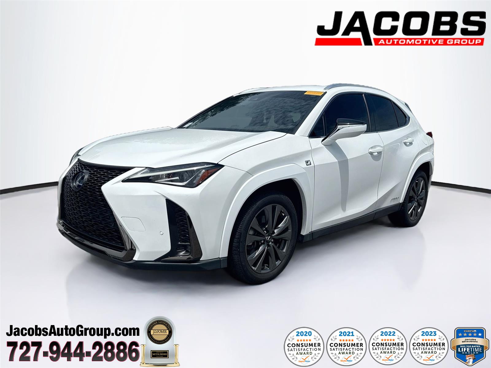 Ultra White 2022 Lexus UX Hybrid 250h F SPORT Series 1 AWD SUV / Crossover Continuously Variable Transmission