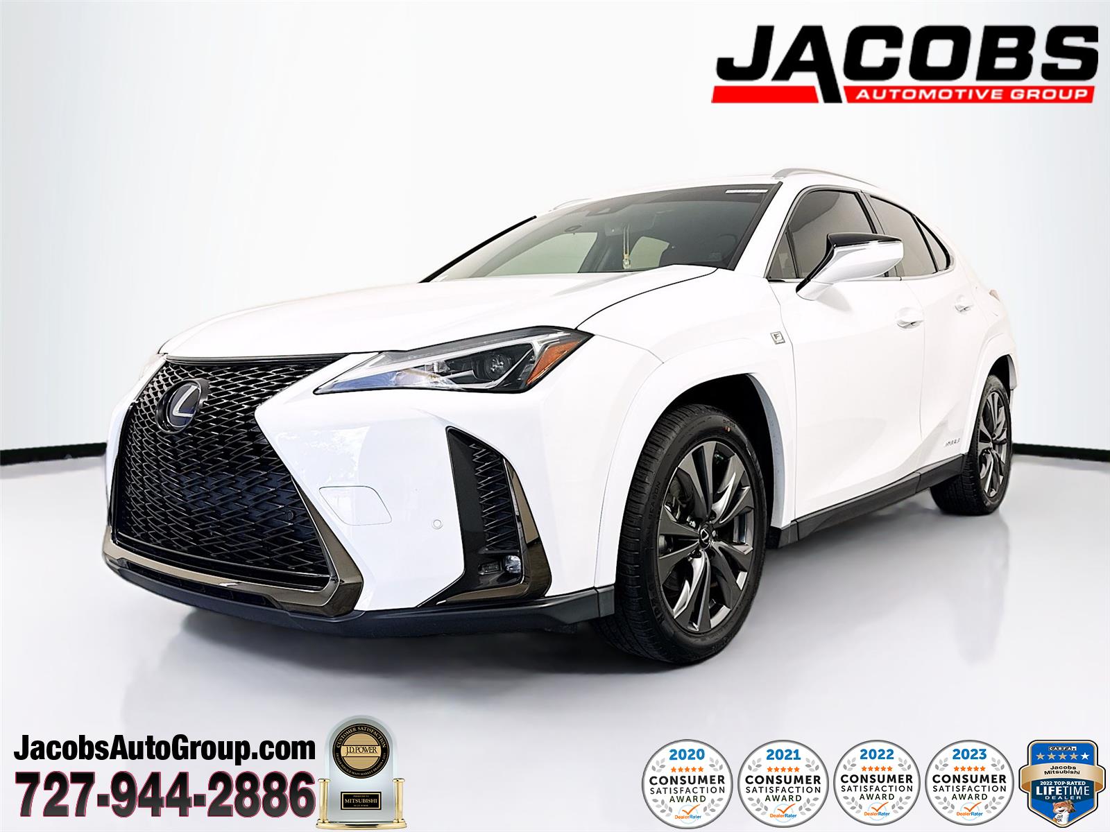 Ultra White 2022 Lexus UX Hybrid 250h F SPORT Series 1 AWD SUV / Crossover Continuously Variable Transmission
