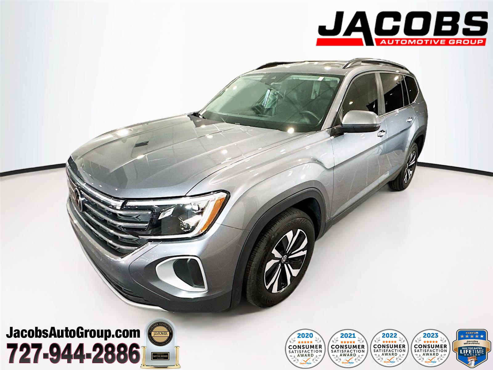 Platinum Gray Metallic 2024 Volkswagen Atlas SUV / Crossover All-Wheel Drive Automatic