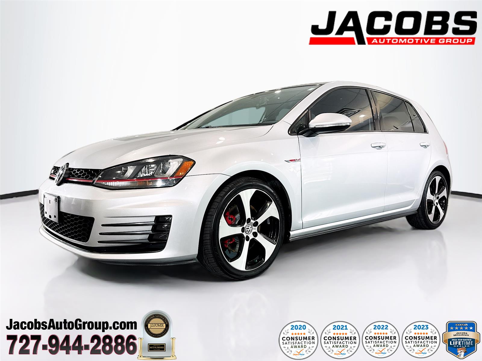 Reflex Silver Metallic 2016 Volkswagen Golf GTI 2.0T SE 4-Door FWD Hatchback Front-Wheel Drive Automatic