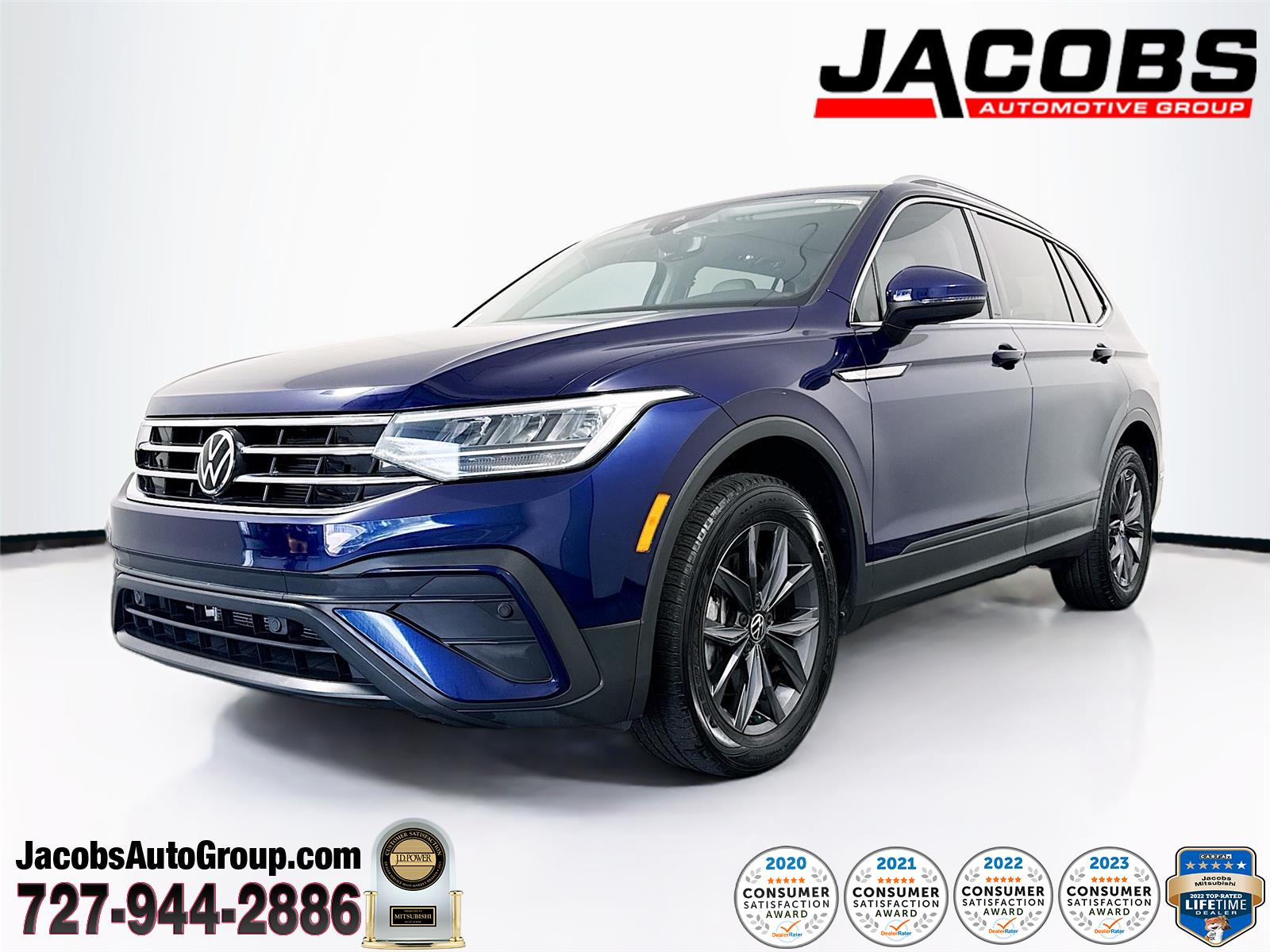Atlantic Blue Metallic 2023 Volkswagen Tiguan SUV / Crossover Front-Wheel Drive Automatic