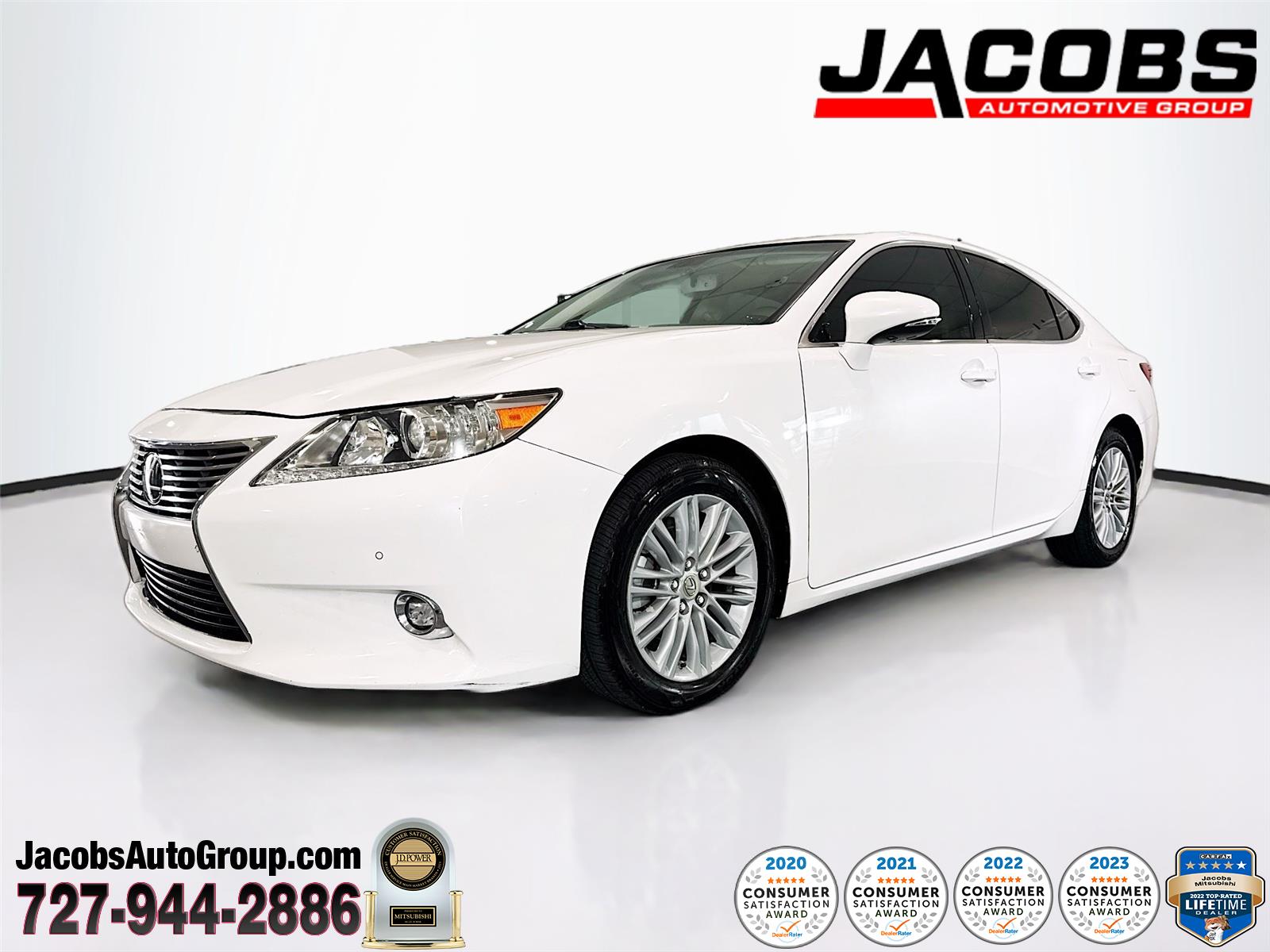 Ultra White 2015 Lexus ES 350 Crafted Line FWD Sedan Front-Wheel Drive Automatic