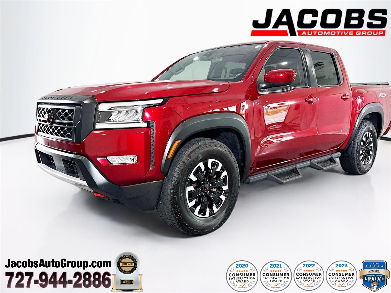 Cardinal Red Tricoat 2022 Nissan Frontier Pickup Truck 4X2 Automatic