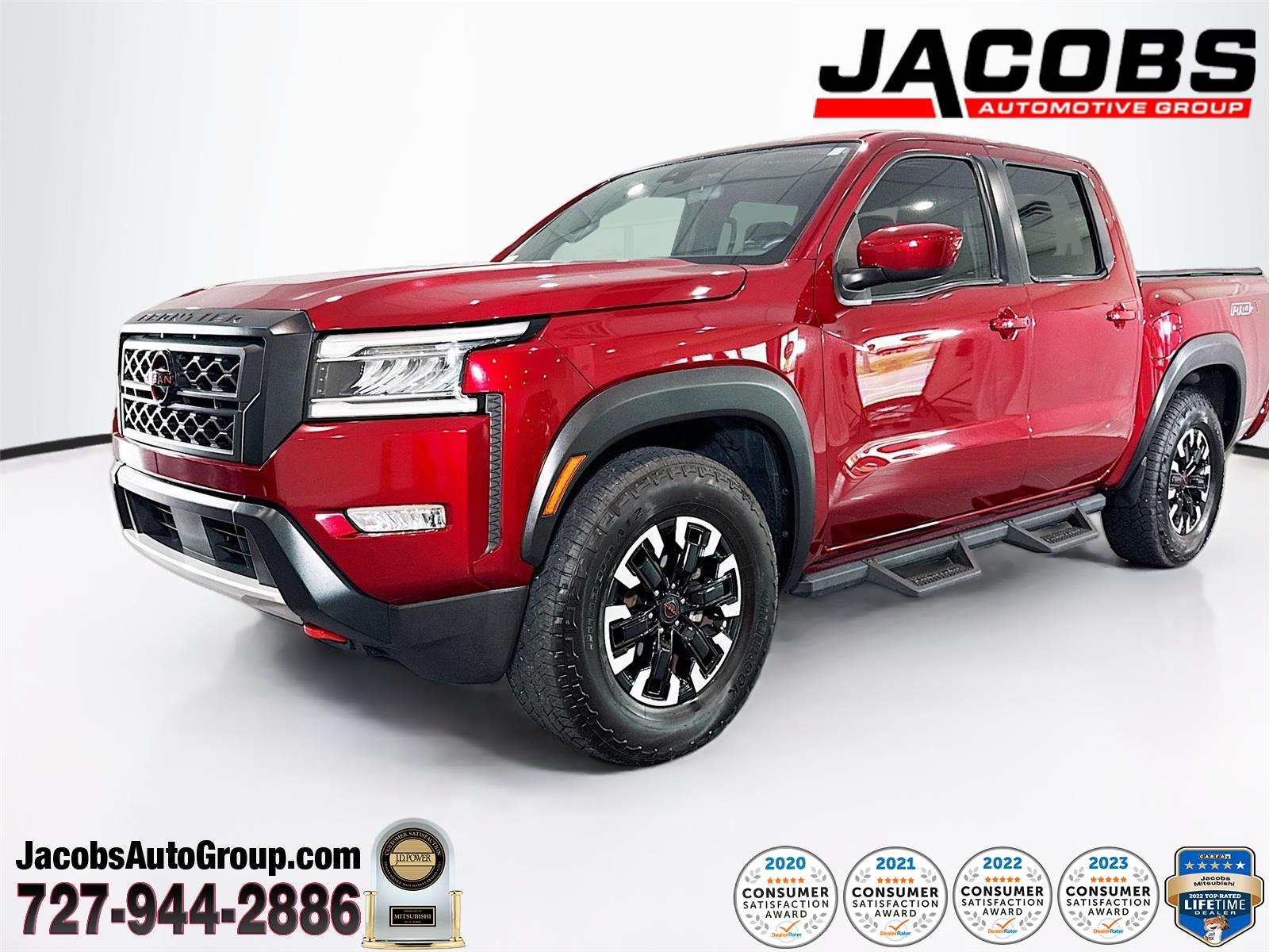 Cardinal Red Tricoat 2022 Nissan Frontier Pickup Truck 4X2 Automatic