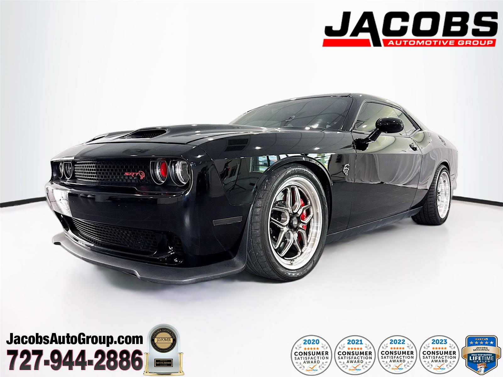 Pitch Black Clearcoat 2022 Dodge Challenger SRT Hellcat Redeye RWD Coupe Rear-Wheel Drive Automatic