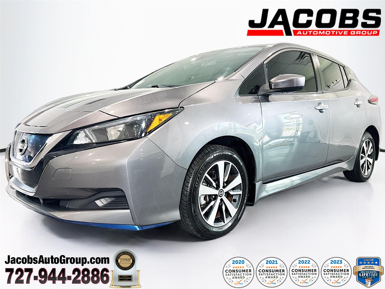 Gray (Gun Metallic) 2022 Nissan LEAF Hatchback Front-Wheel Drive Automatic