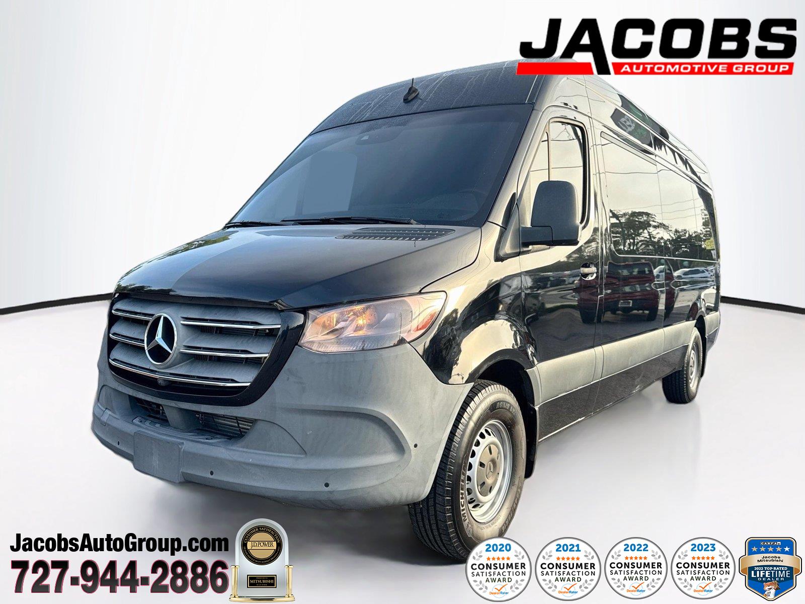 Black Blue 2022 Mercedes-Benz Sprinter Van 4X2 Automatic