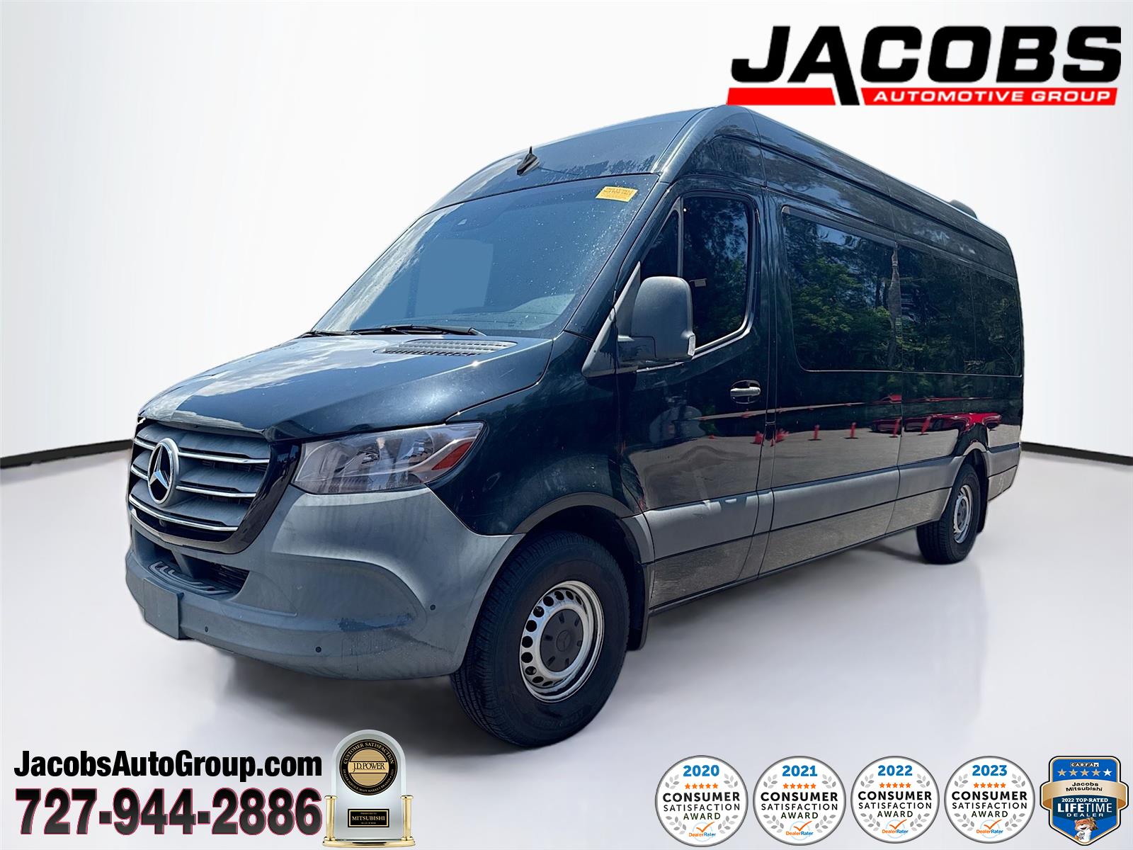 Black Blue 2022 Mercedes-Benz Sprinter Van 4X2 Automatic
